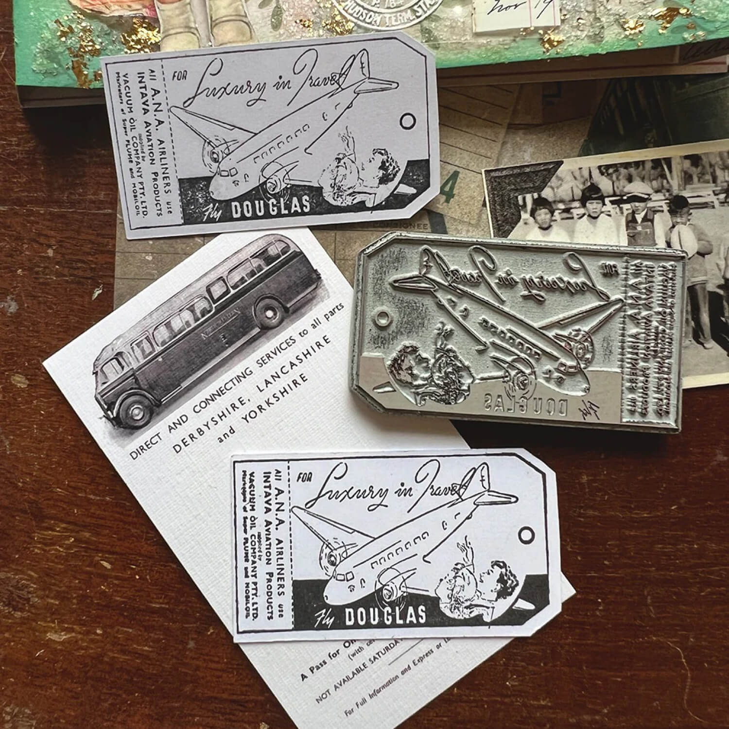 MIC MOC Cling Rubber Stamp – Retro Travel Tag