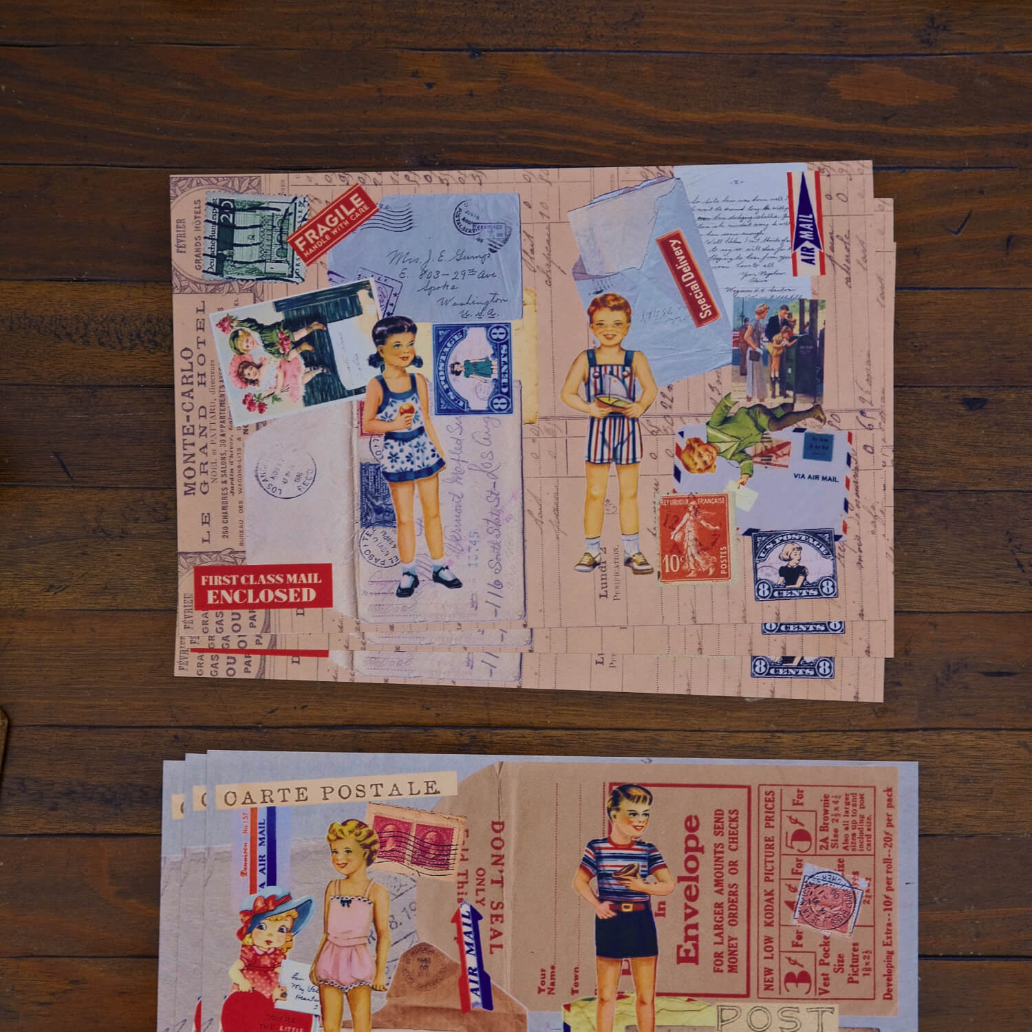 MIC MOC Collage Paper Kit – Mail Remnants