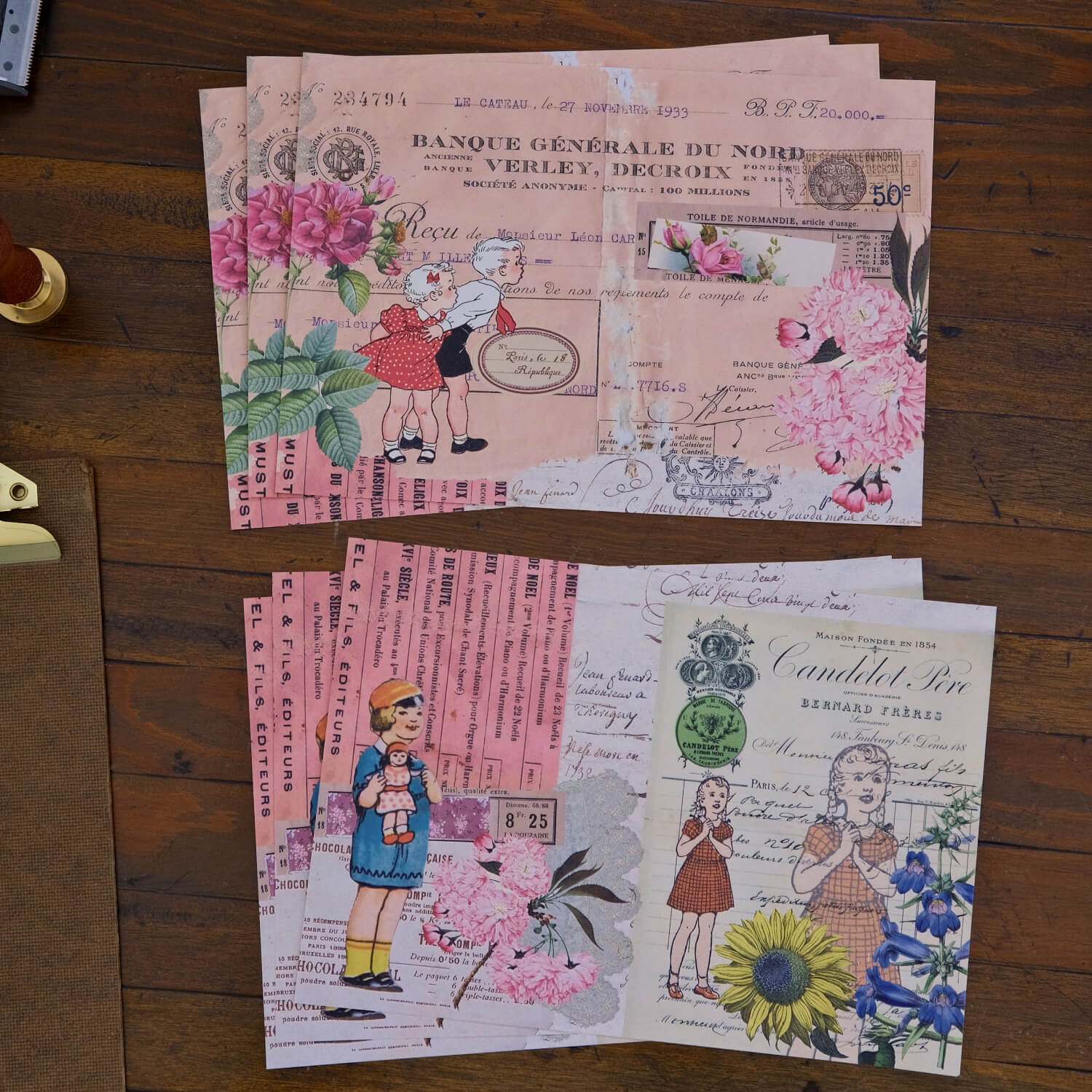 MIC MOC Collage Paper Kit – Papier de Fleurs