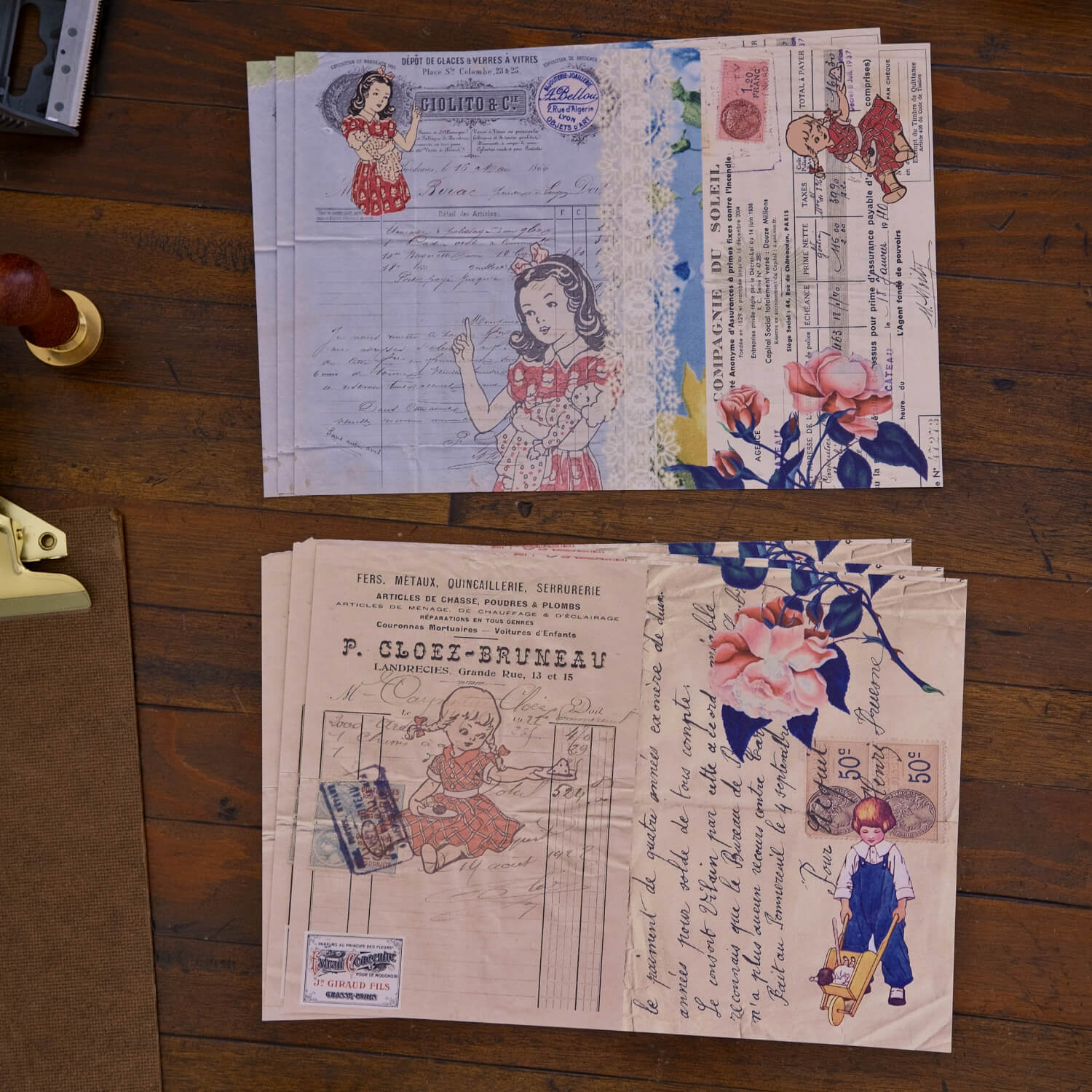 MIC MOC Collage Paper Kit – Papier de Fleurs