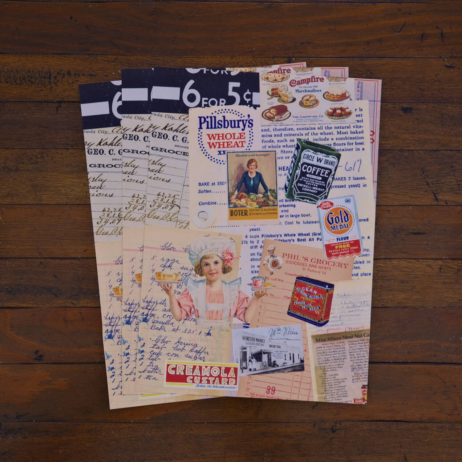 MIC MOC Collage Paper Kit – Vintage Groceries