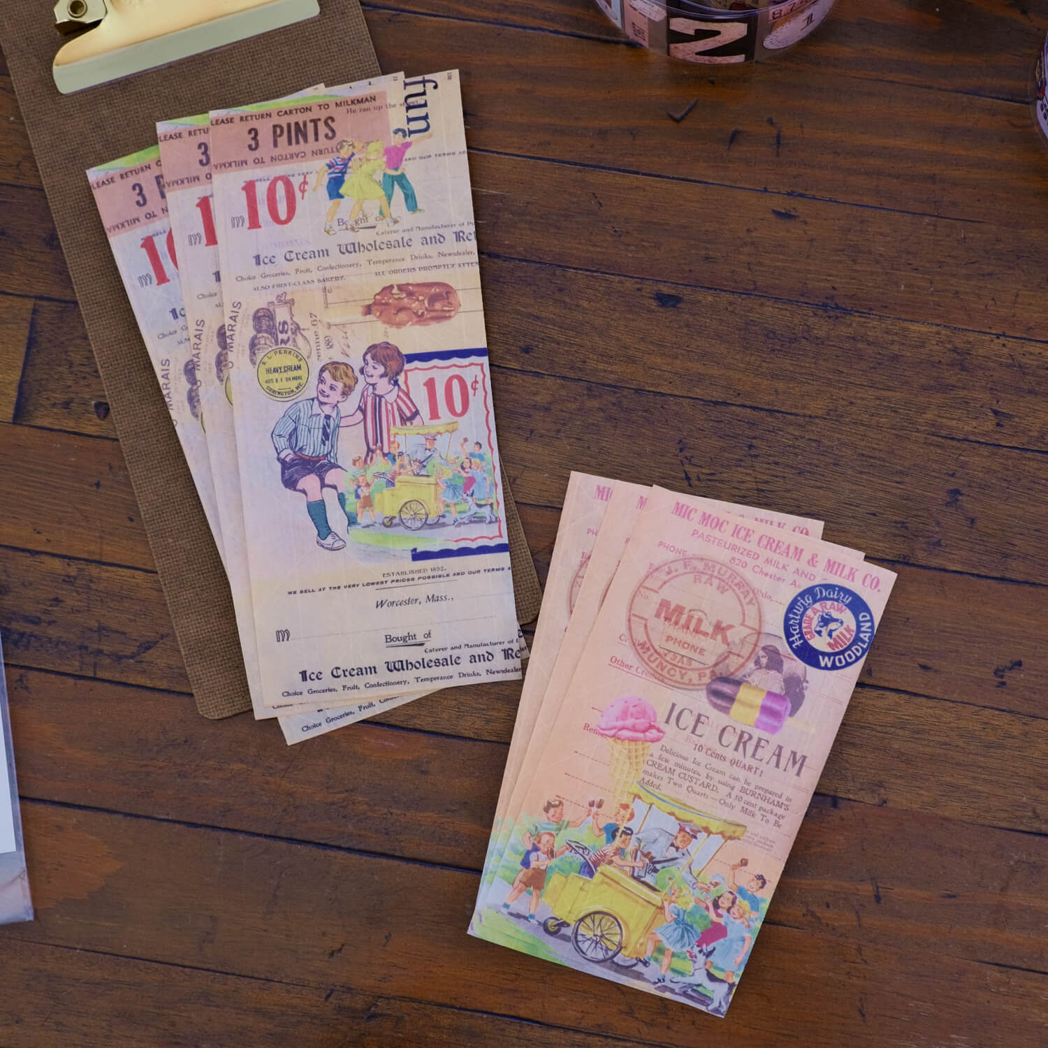 MIC MOC Gummed Collage Sheets – Ice-Cream Time