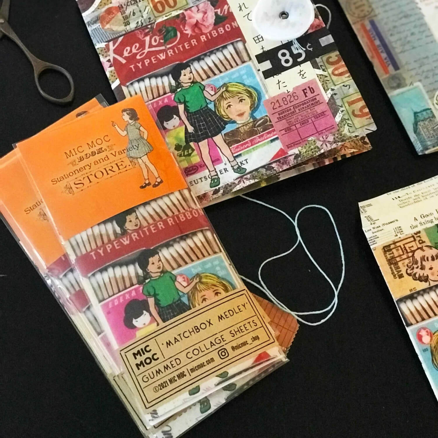 MIC MOC Gummed Collage Sheets – Matchbox Medley