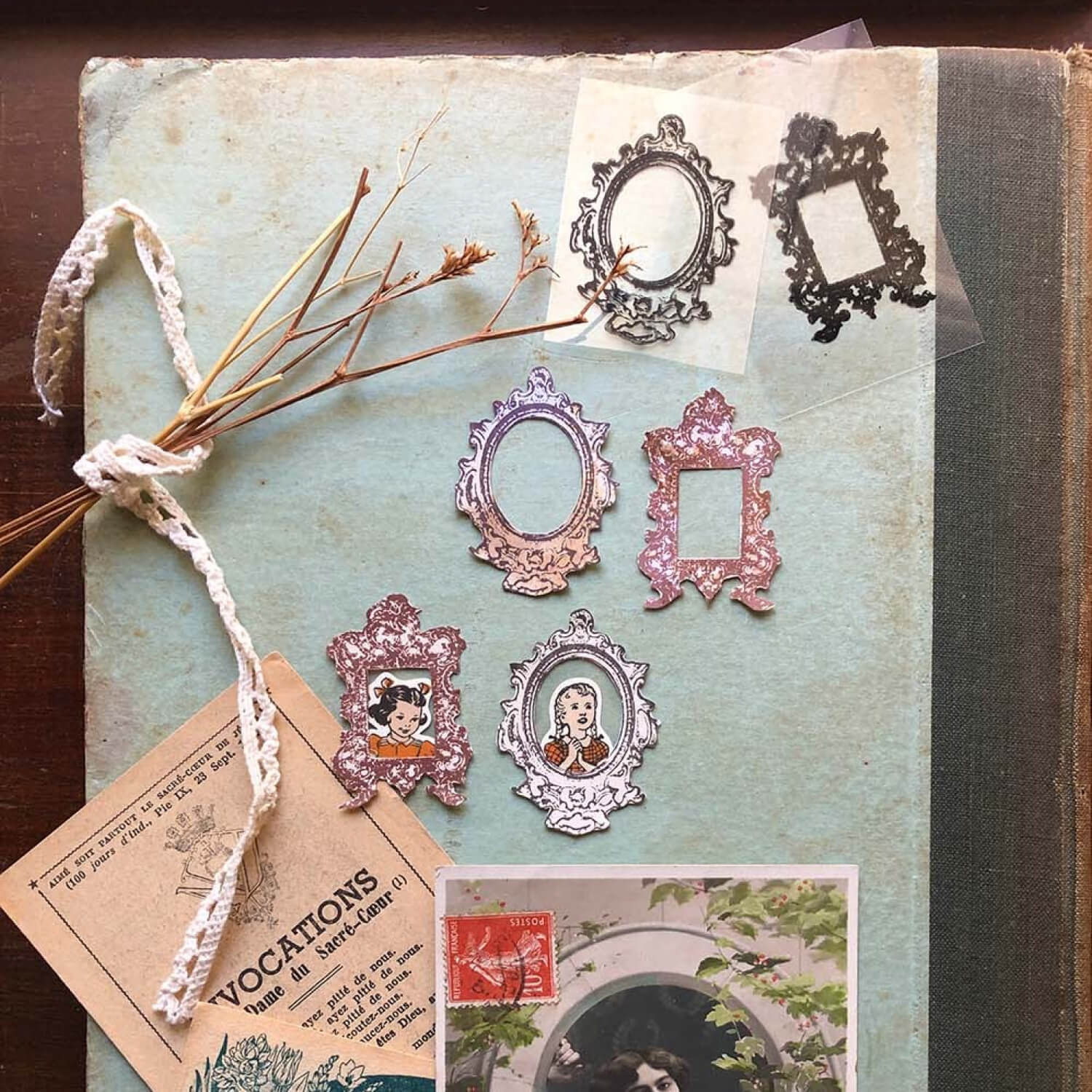MIC MOC Rubber Stamp – Antique Le Grand Oval Frame