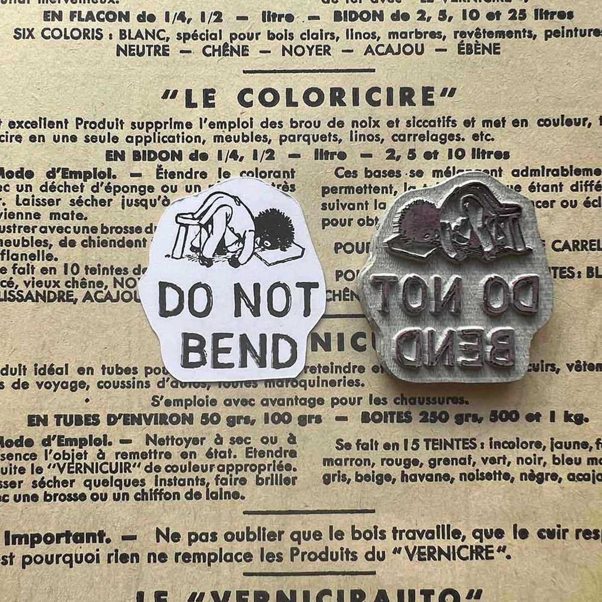 MIC MOC Rubber Stamp – Do Not Bend Upper Case