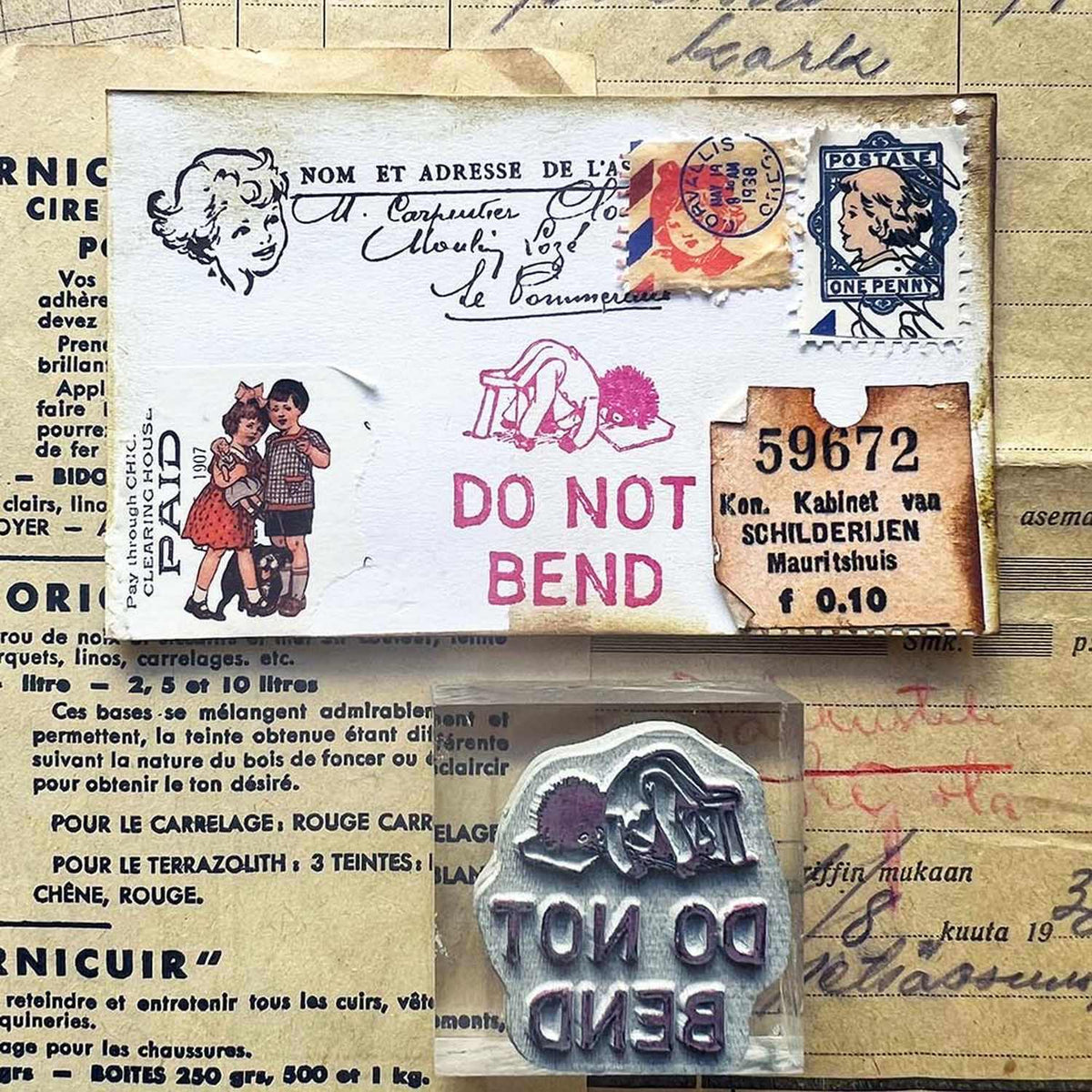 MIC MOC Rubber Stamp – Do Not Bend Upper Case