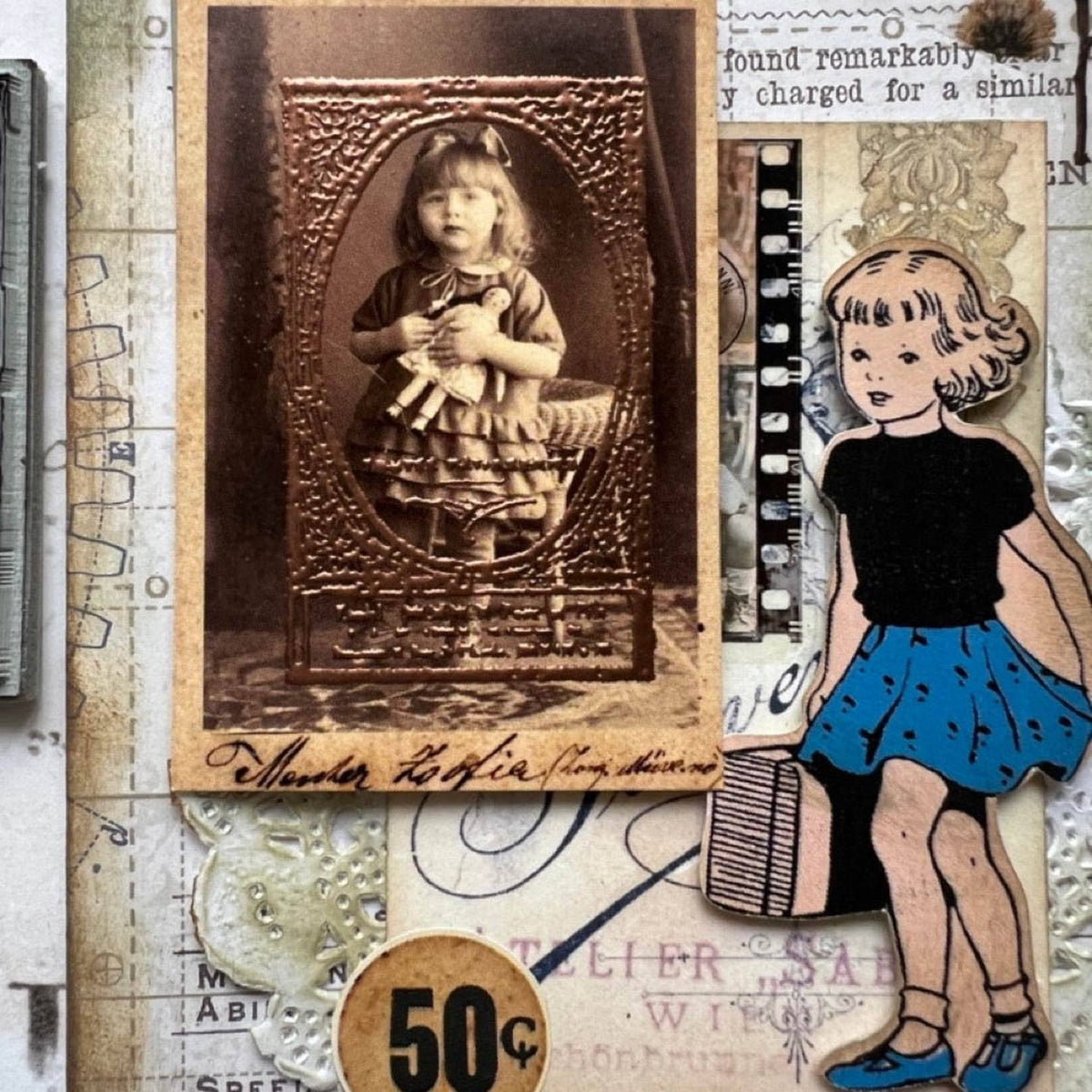 MIC MOC Rubber Stamp – French Oval Frame