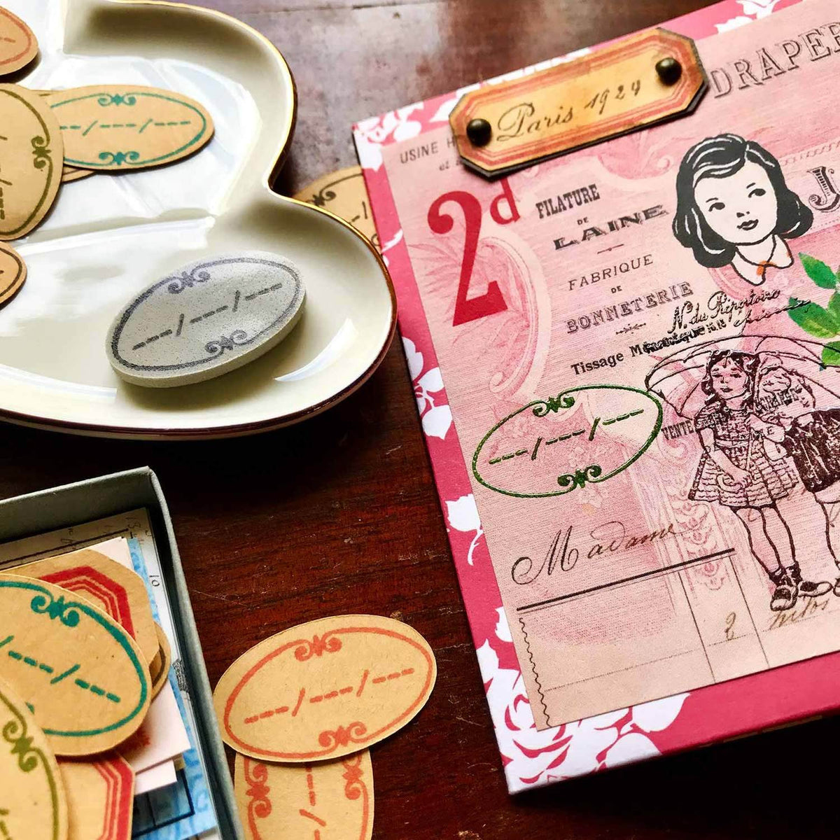 MIC MOC Rubber Stamp – Ornamental Oval Date