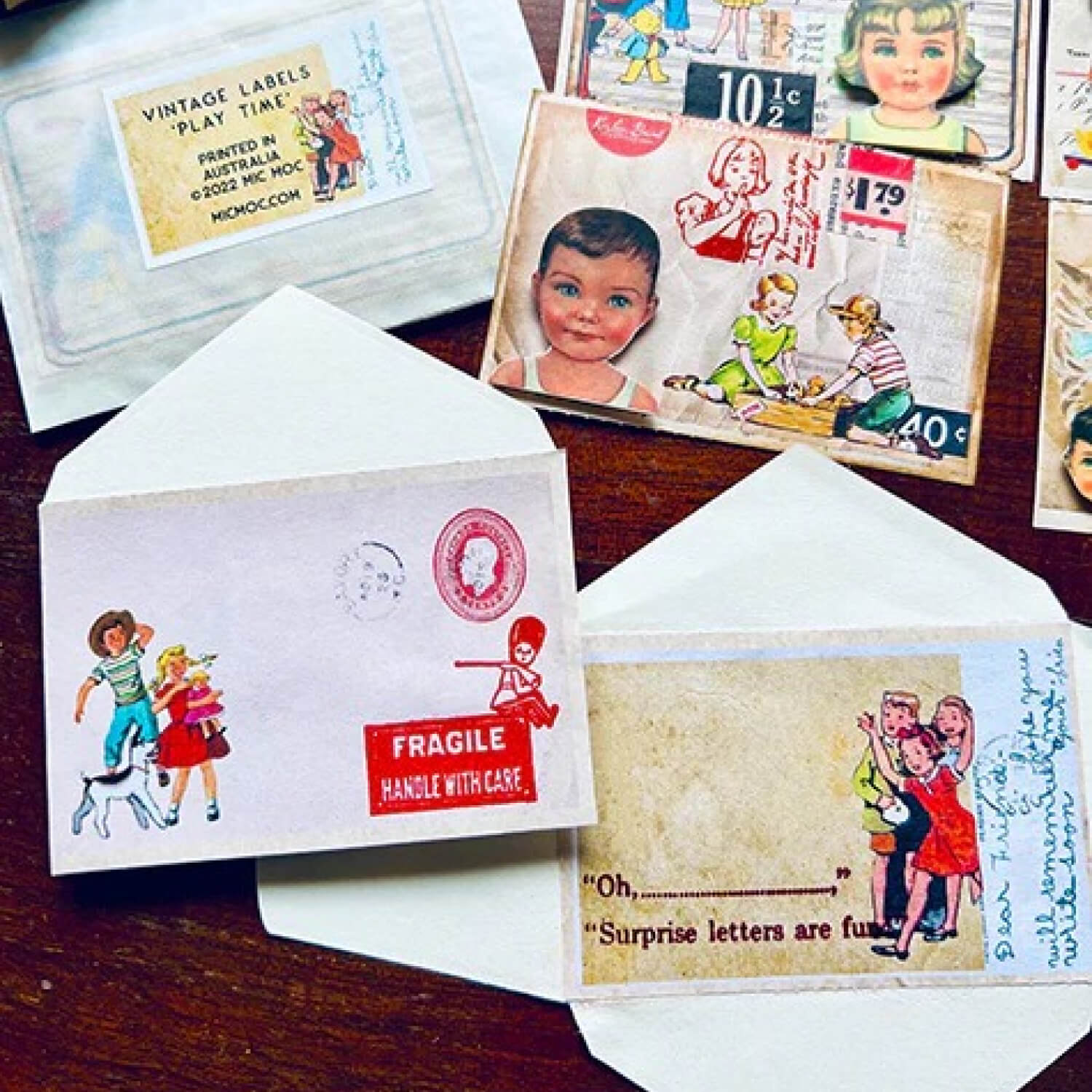 MIC MOC Vintage Labels – Play Time