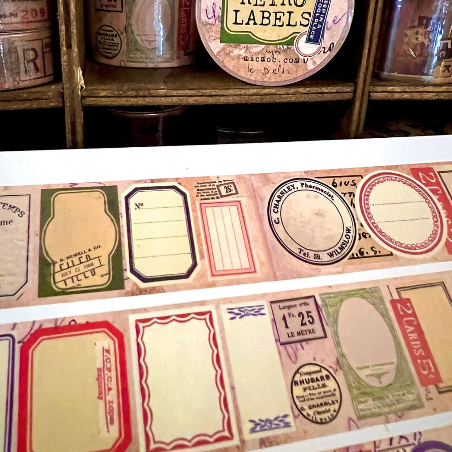 MIC MOC Washi Tape – Retro Labels