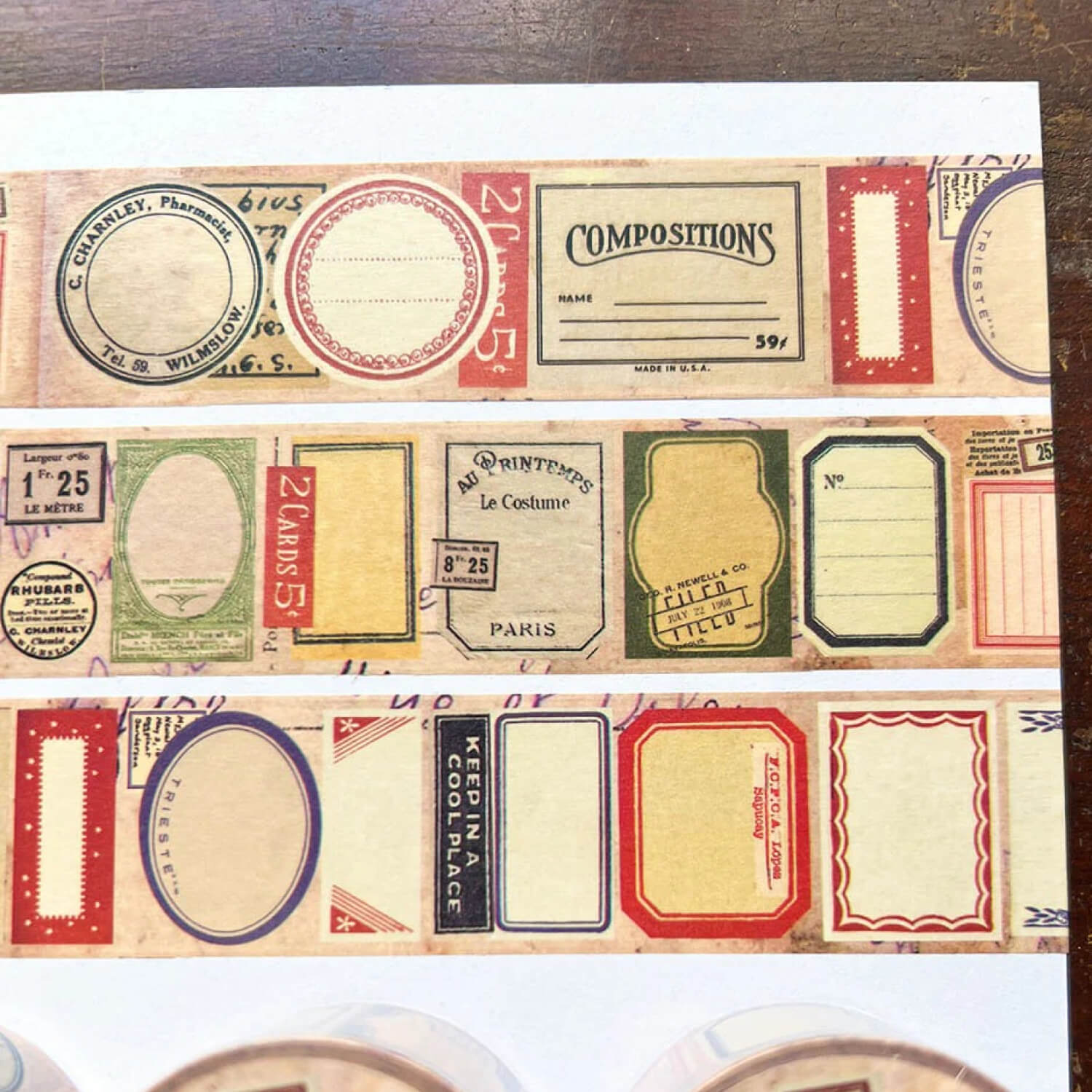 MIC MOC Washi Tape – Retro Labels
