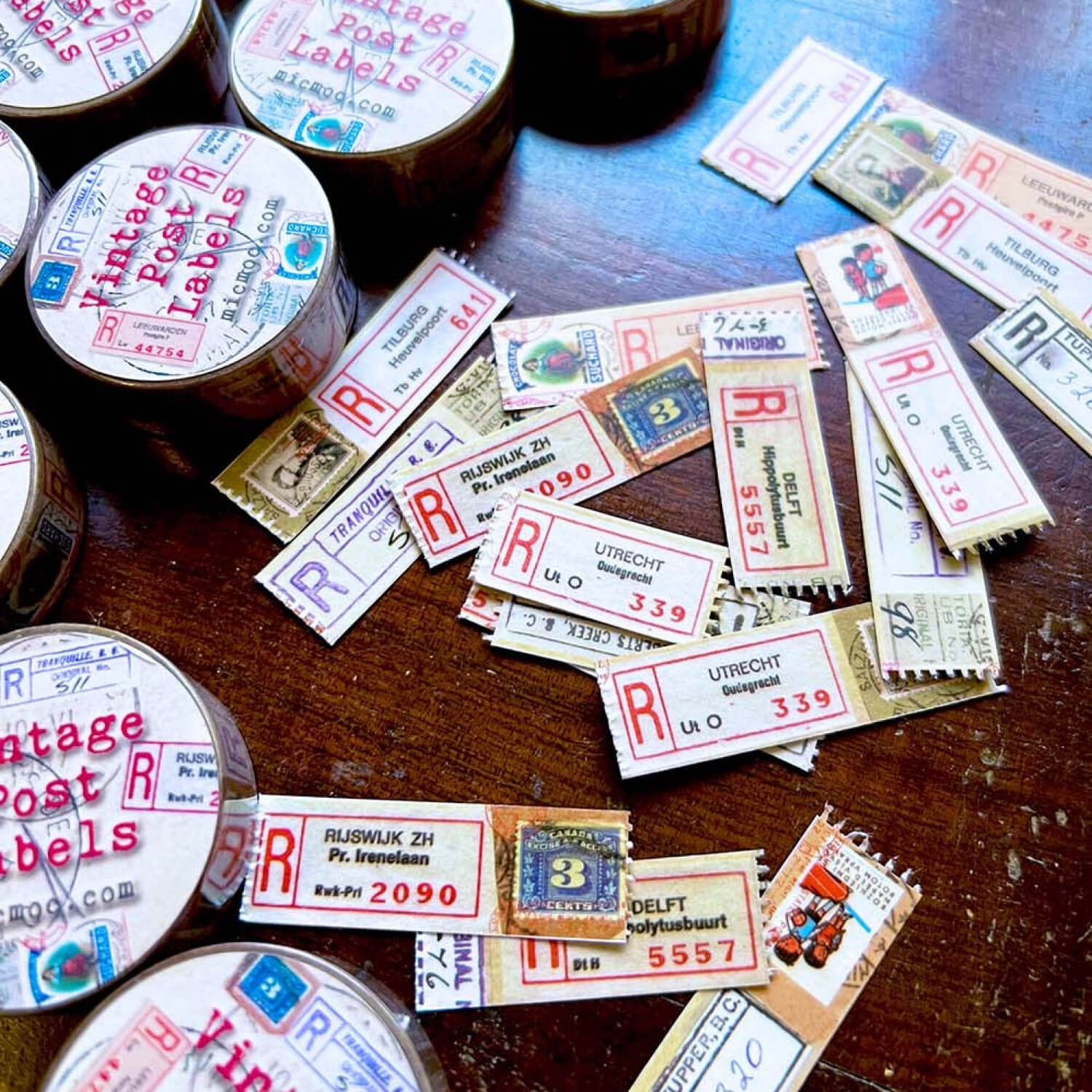 MIC MOC Washi Tape – Vintage Post Labels