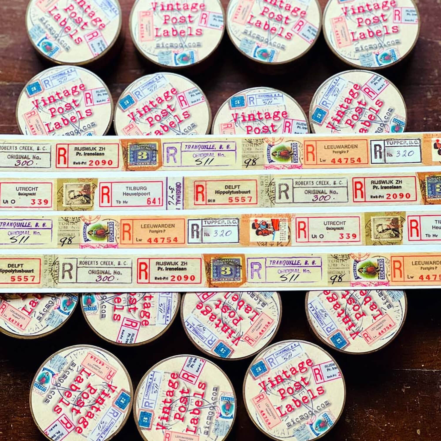 MIC MOC Washi Tape – Vintage Post Labels