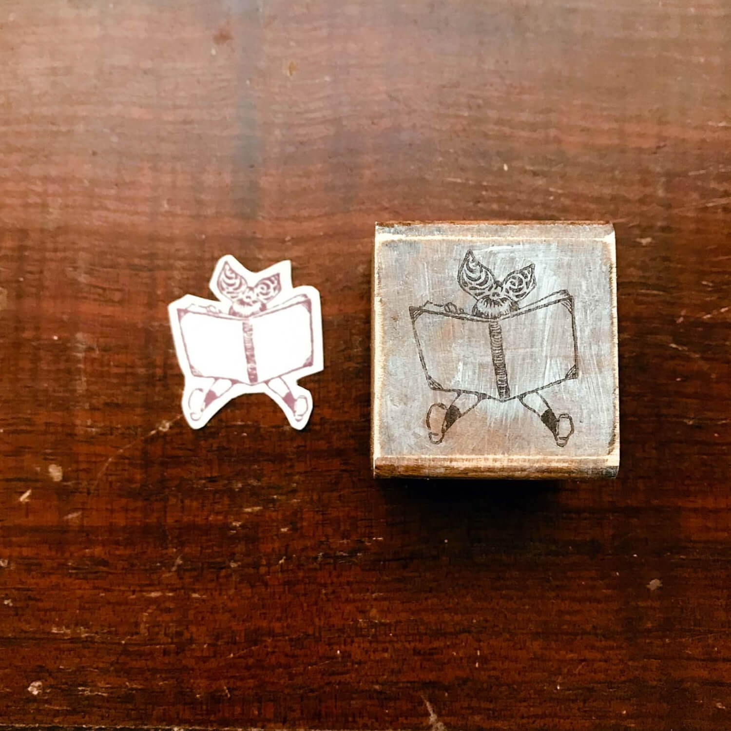MIC MOC Wood Rubber Stamp – Big Book