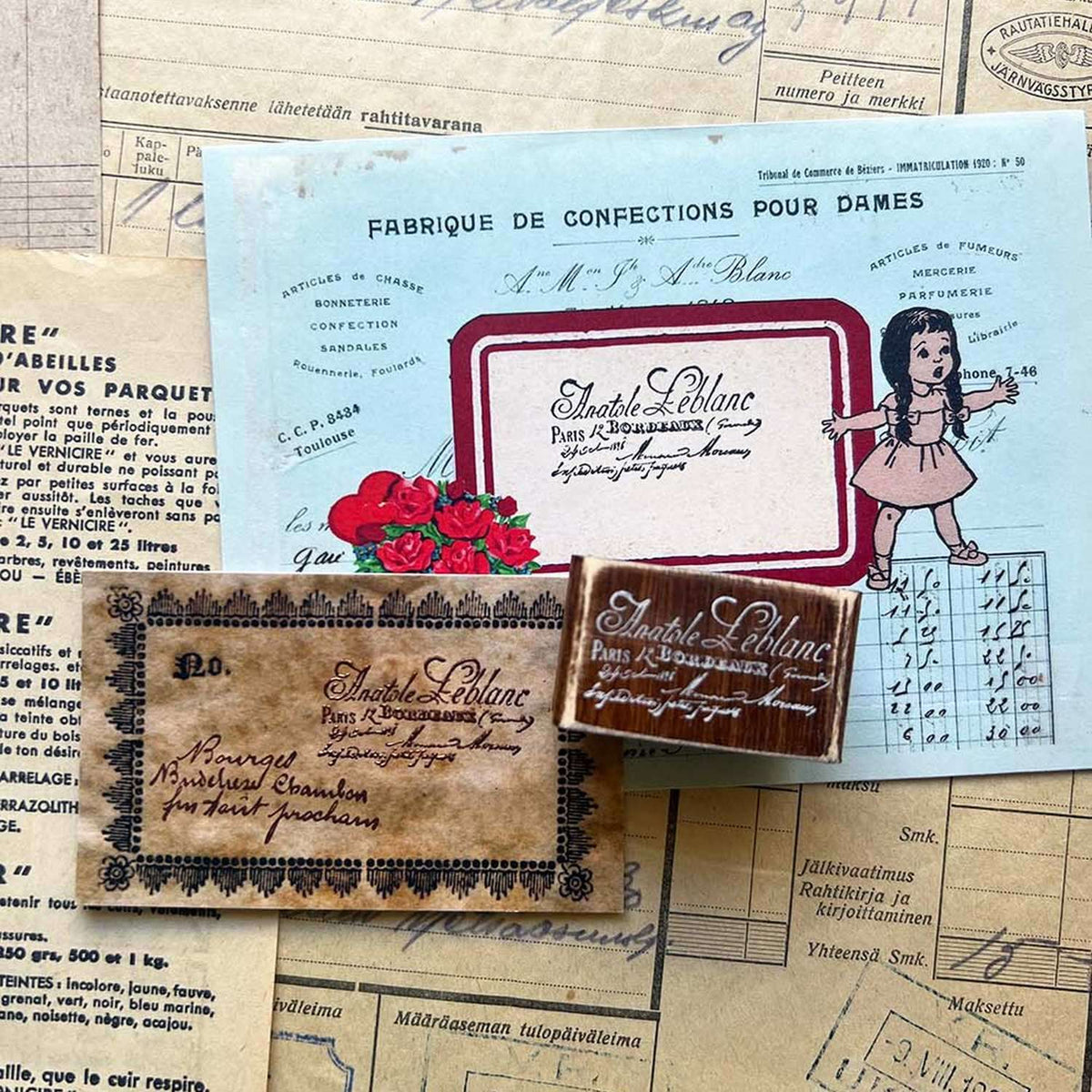MIC MOC Wood Rubber Stamp – Ol’ Parisian Flair
