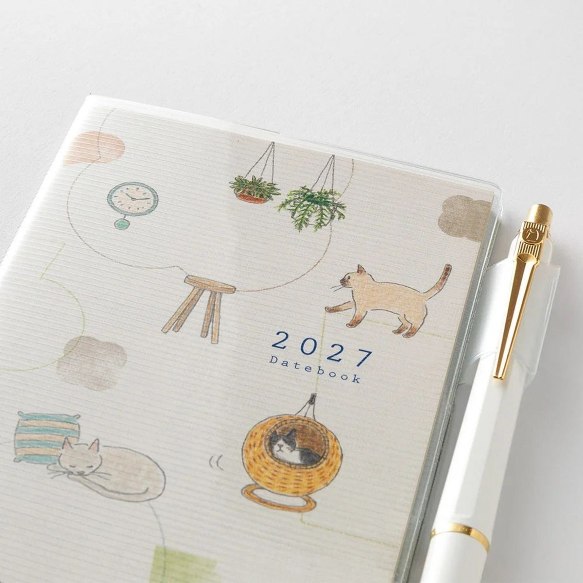 Midori 2027 B6 Slim Monthly Pocket Diary - Cats