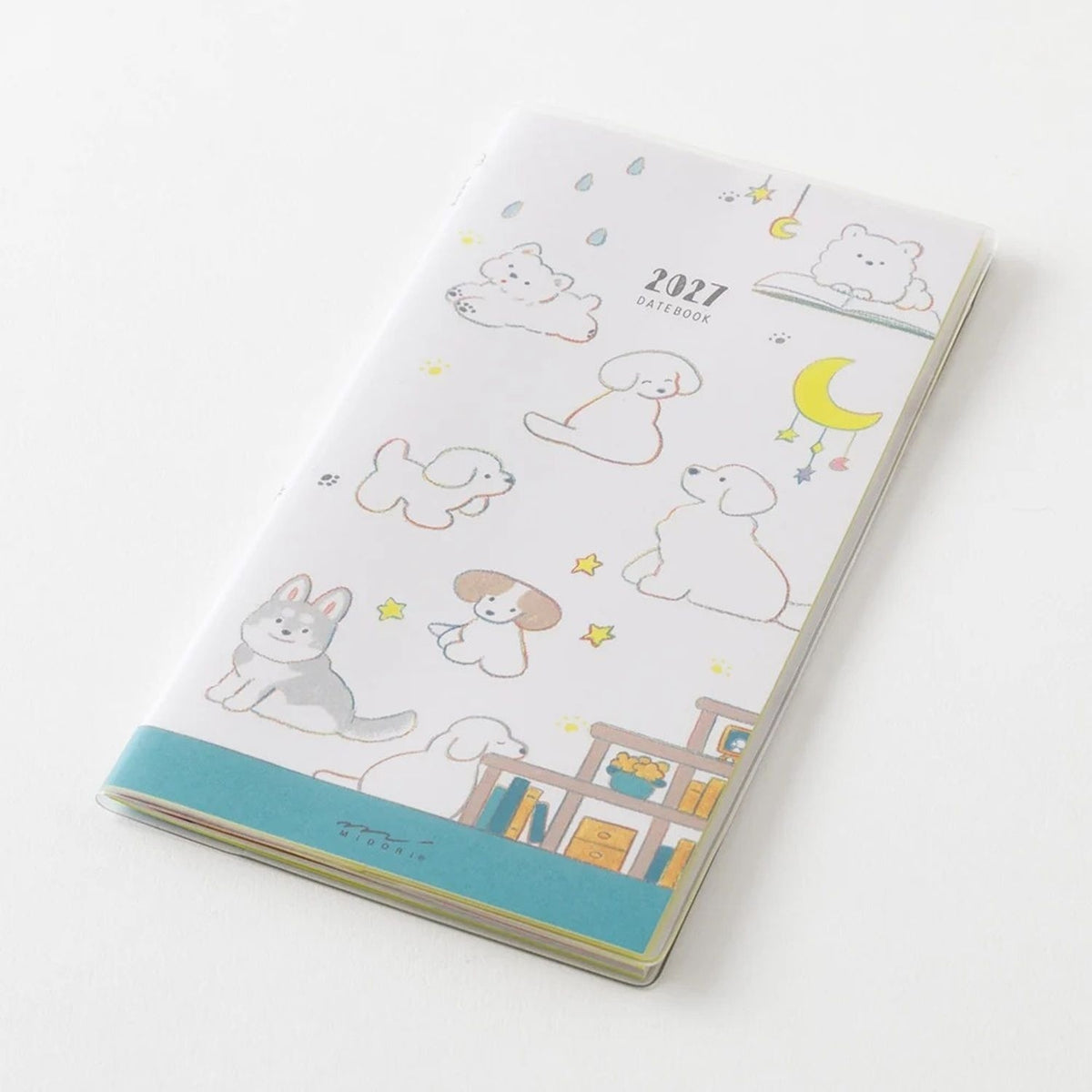 Midori 2027 B6 Slim Monthly Pocket Diary - Dogs