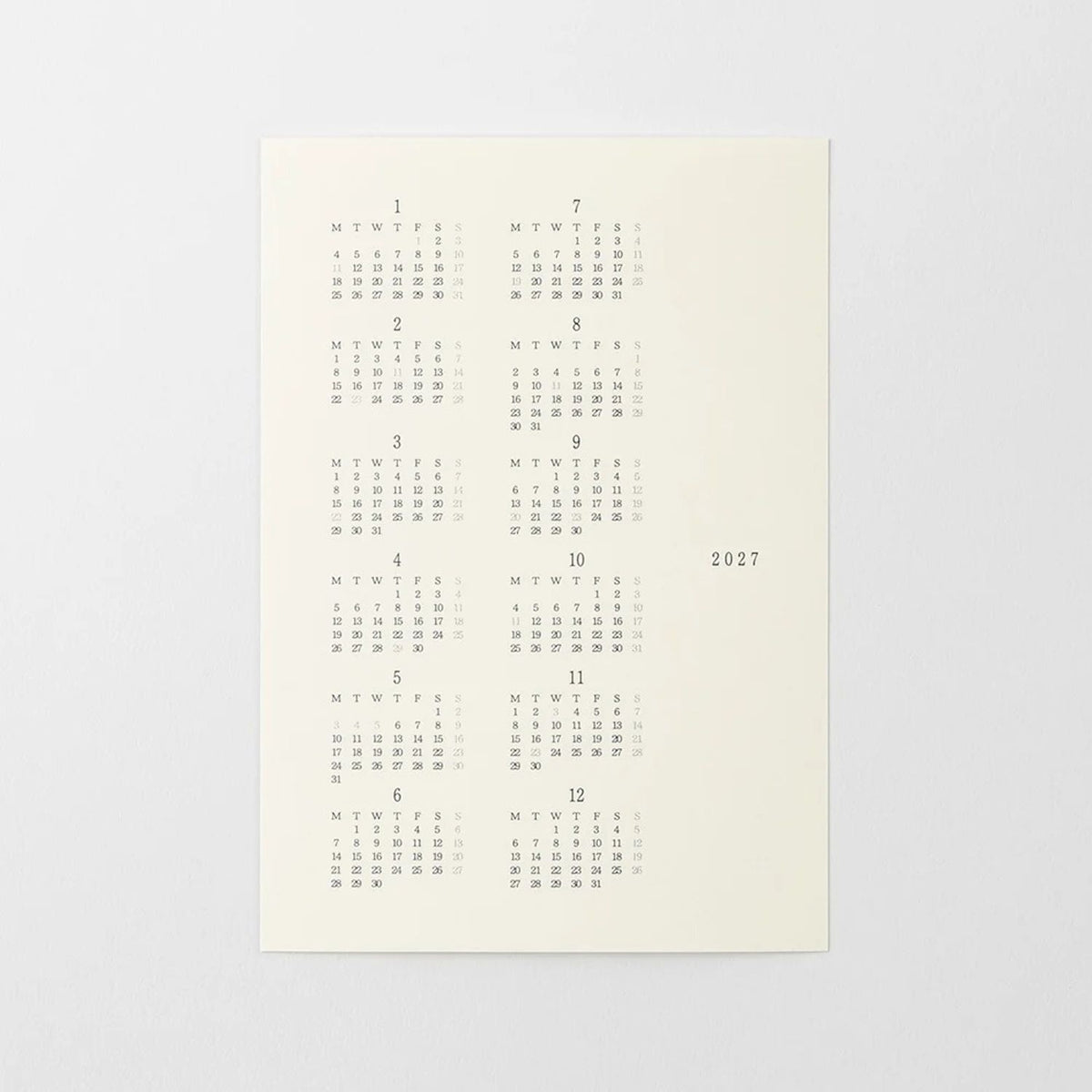 Midori 2027 MD Diary Stickers - Small