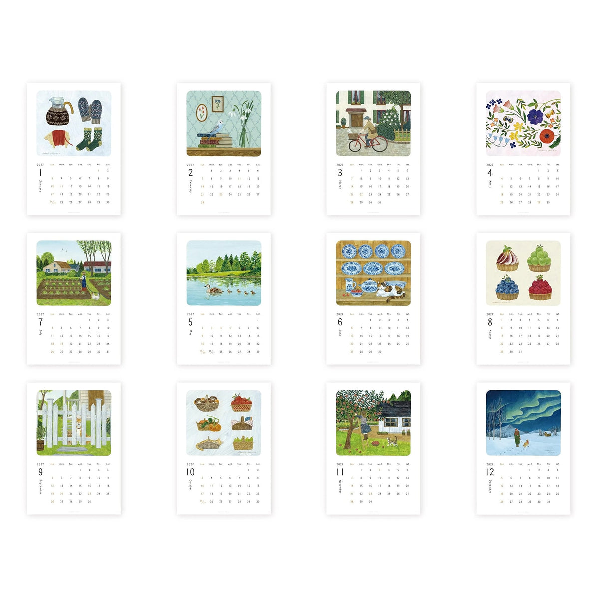 Midori Asano 2027 Calendar
