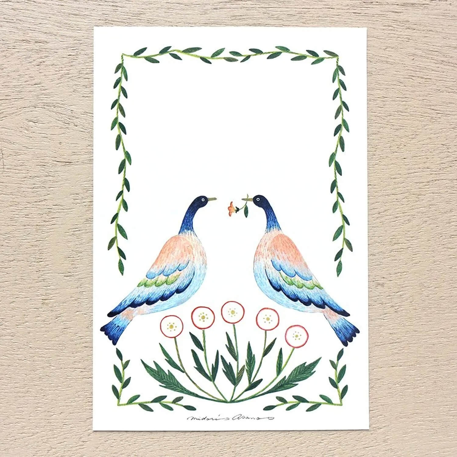 Midori Asano Postcard Set – Birds
