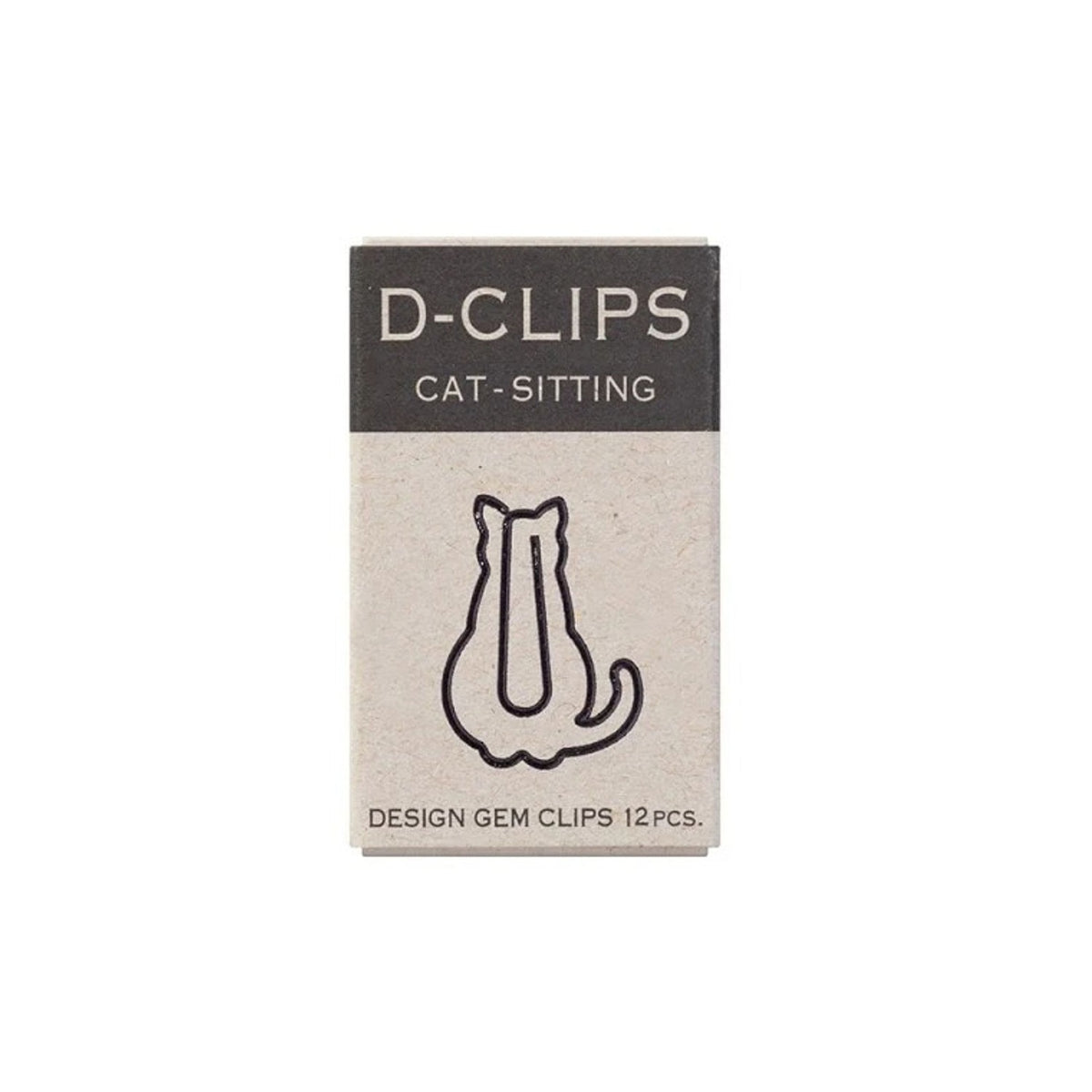 Midori D-Clips Mini Box - Sitting Cat