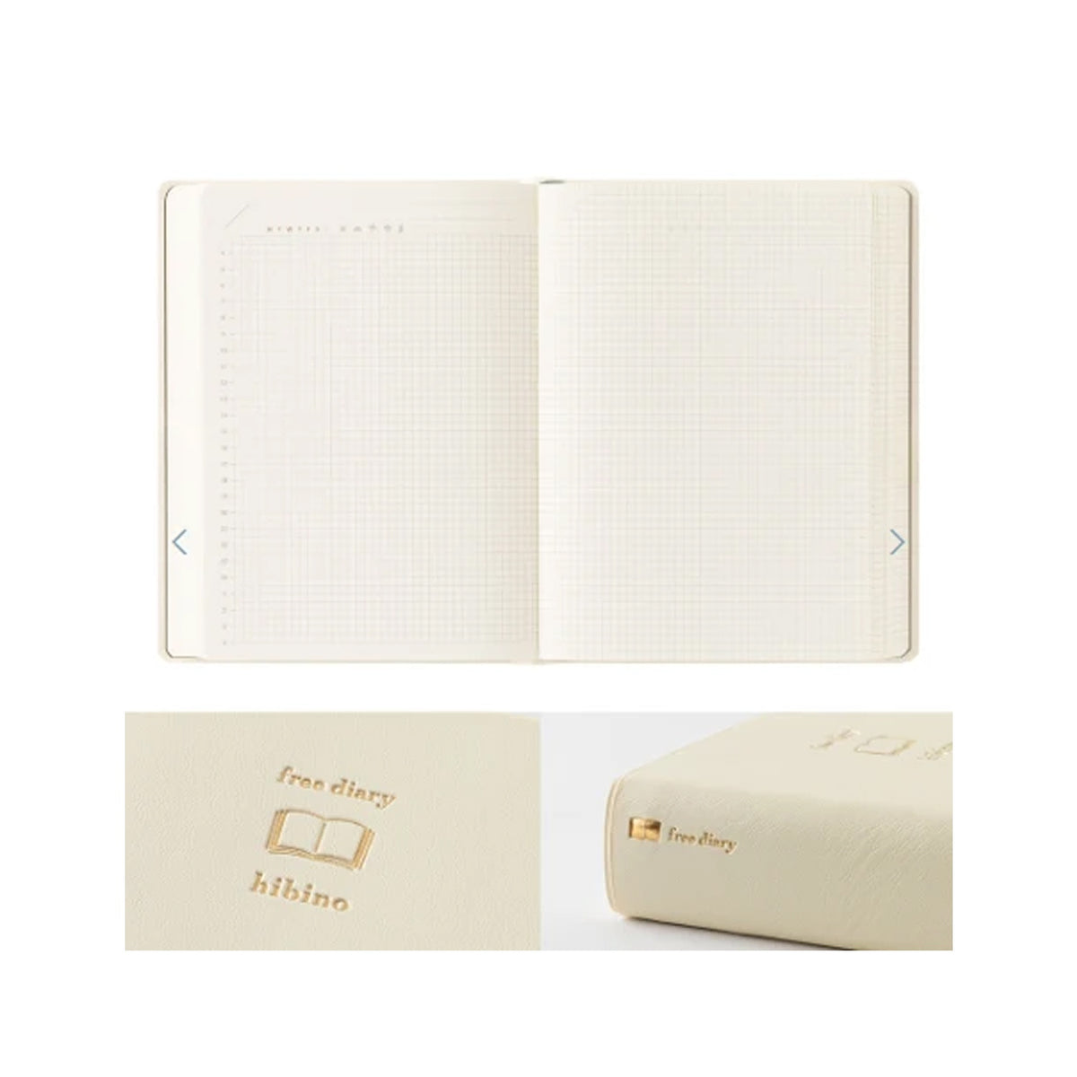 Midori Hibino A6 Free Diary - Ivory