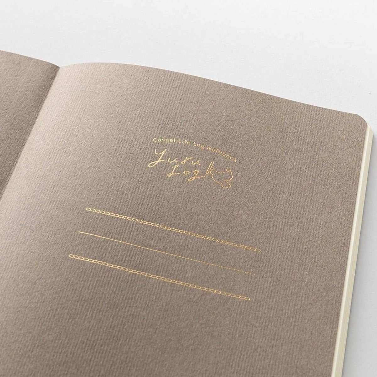 Midori Yuru Log B6 Dot Grid Notebook - Blue Nordic