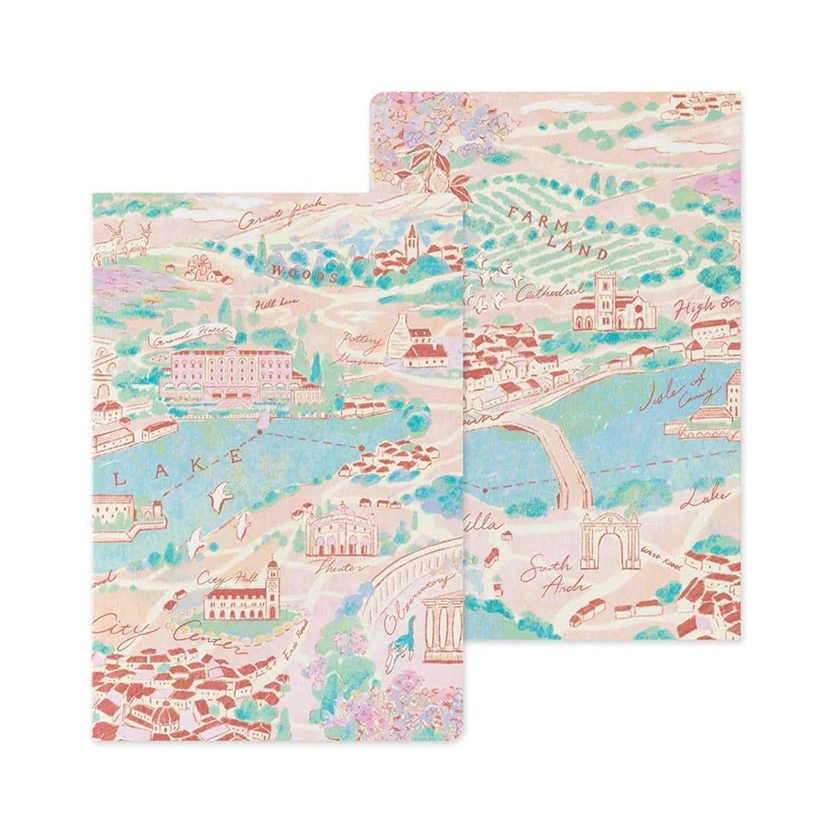 Midori Yuru Log B6 Dot Grid Notebook - Travel and Hotels