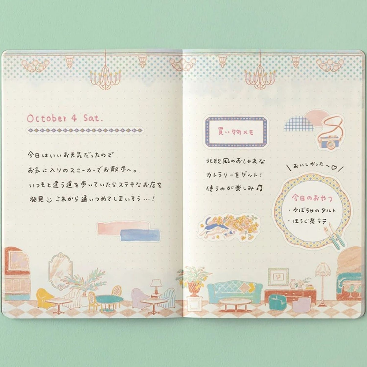 Midori Yuru Log B6 Dot Grid Notebook - Travel and Hotels