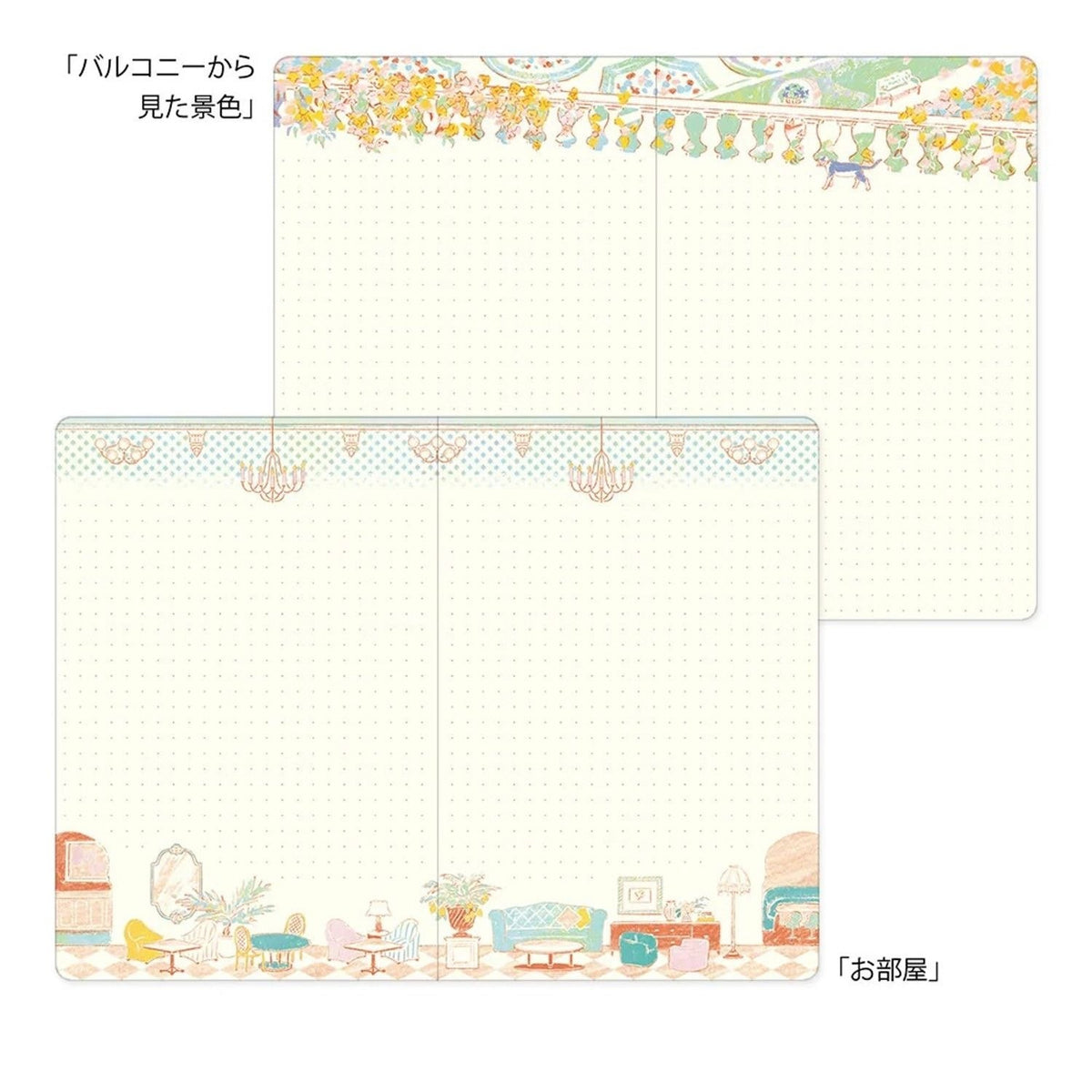 Midori Yuru Log B6 Dot Grid Notebook - Travel and Hotels