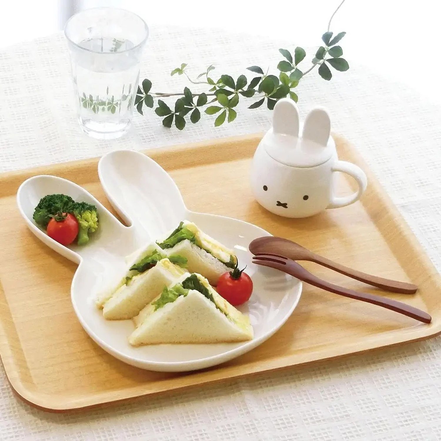 Miffy Ceramic Mug with Ear Lid – White