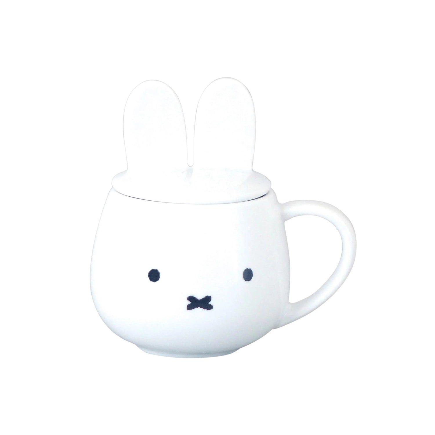 Miffy Ceramic Mug with Ear Lid – White
