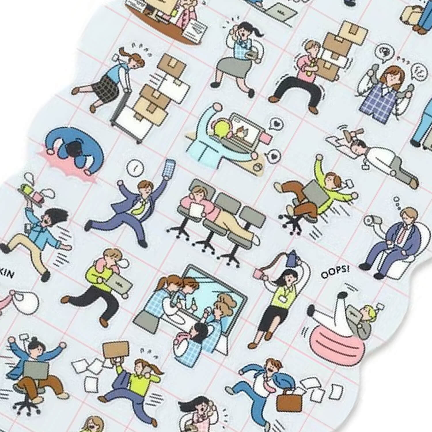 Mind Wave Comical Life Sticker Sheet – Office