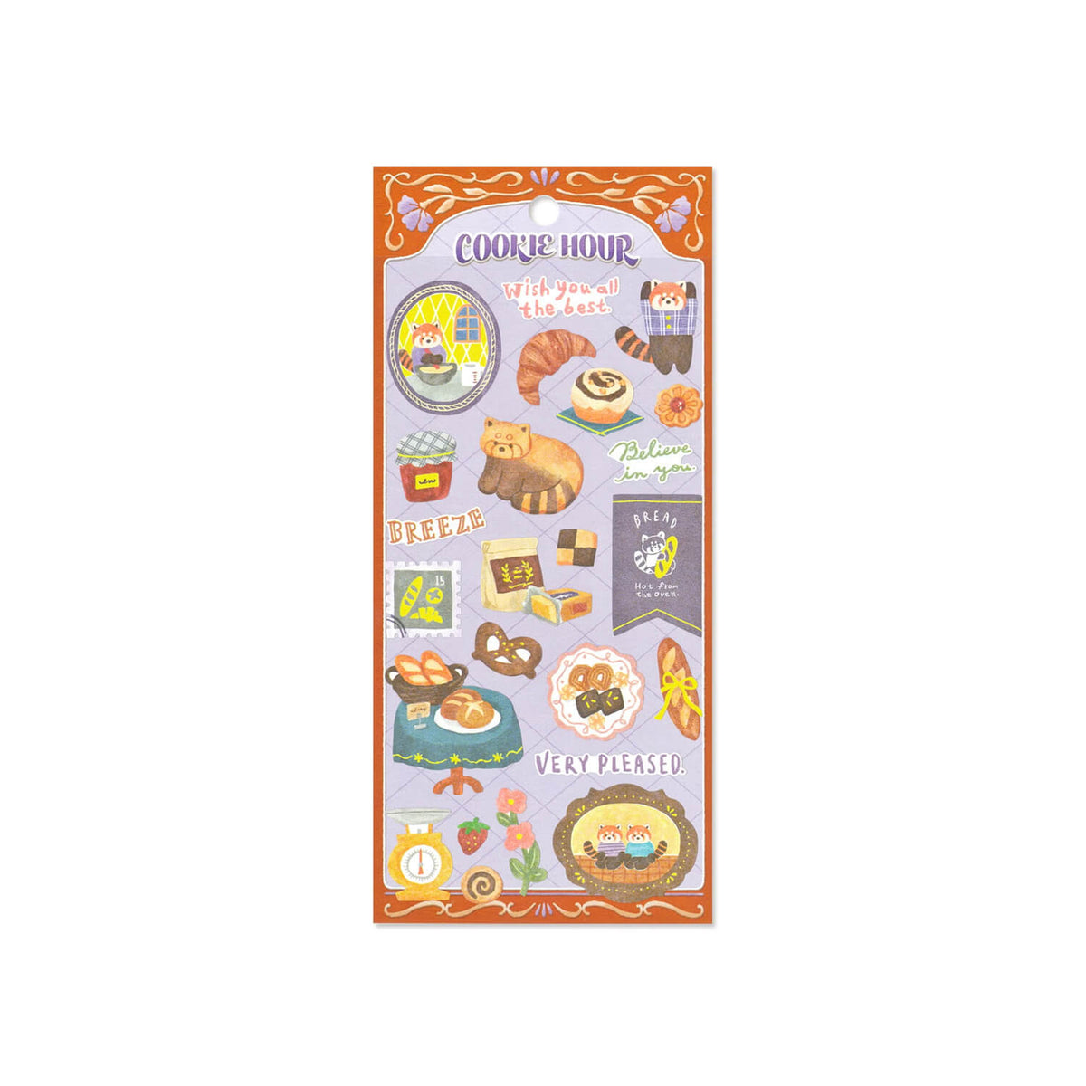Mind Wave Cookie Hour Sticker Sheet – Red Panda Cookie