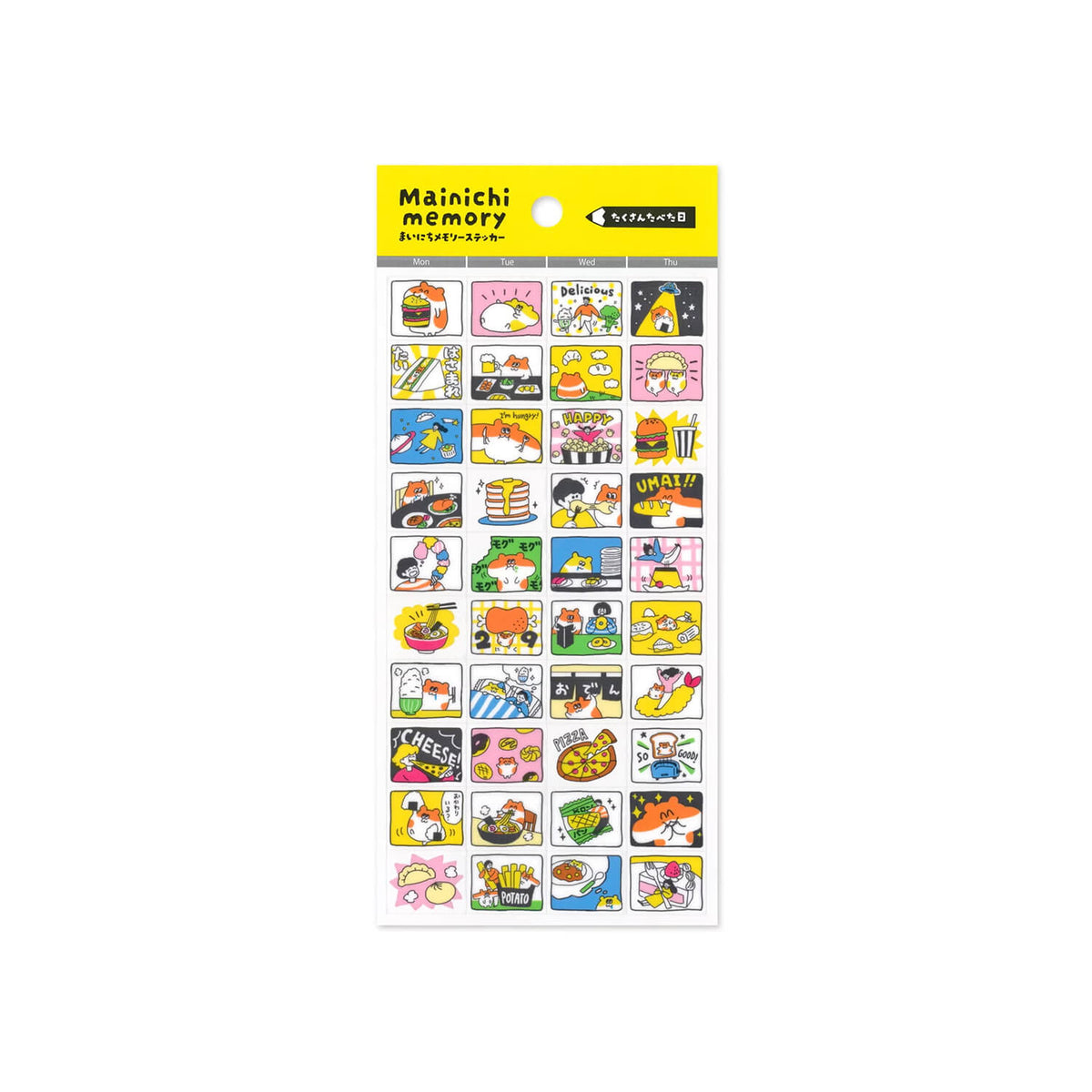 Mind Wave Daily Memory Sticker Sheet – A Day I Ate a Lot