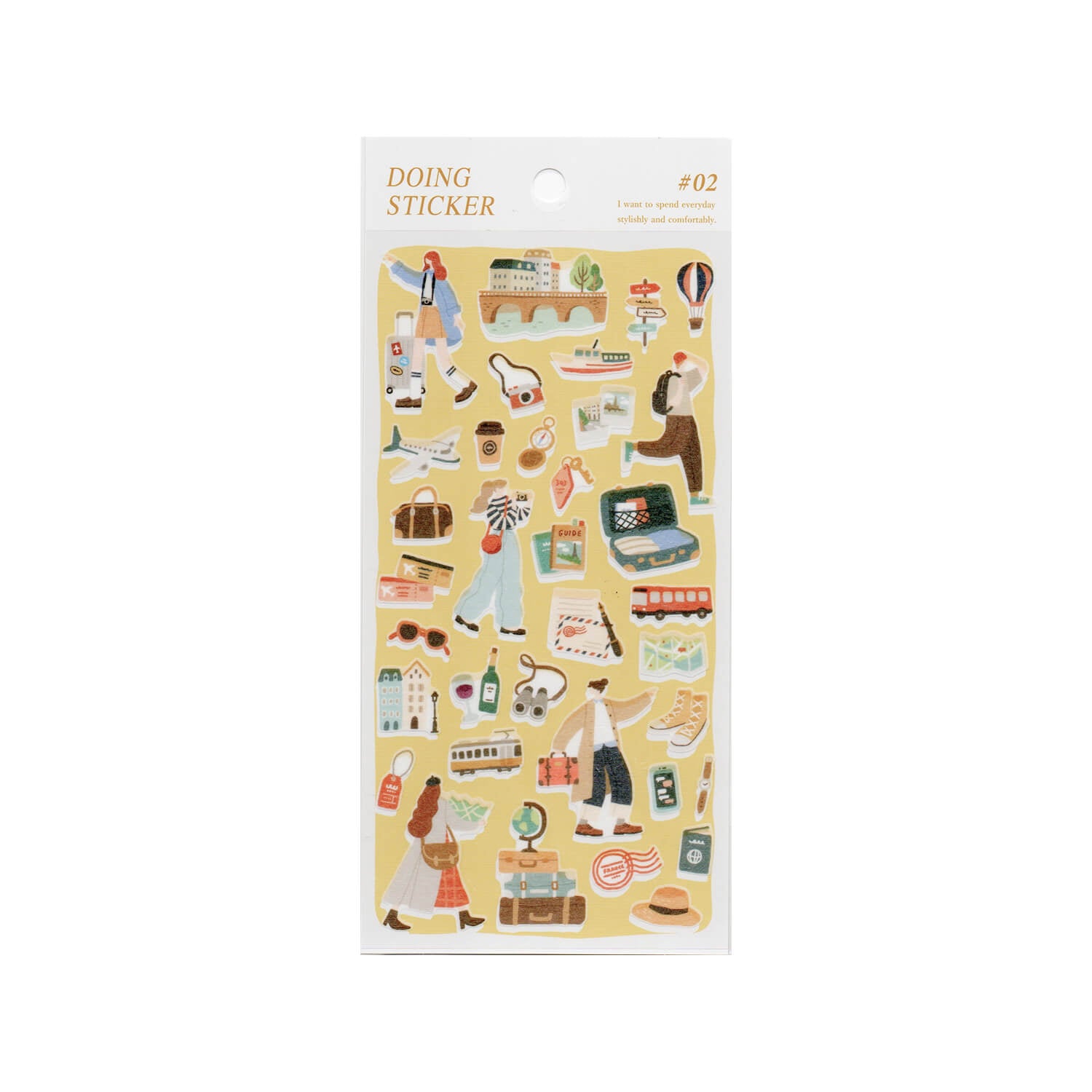 Mind Wave Doing Sticker Sheet – Travel – Nagi