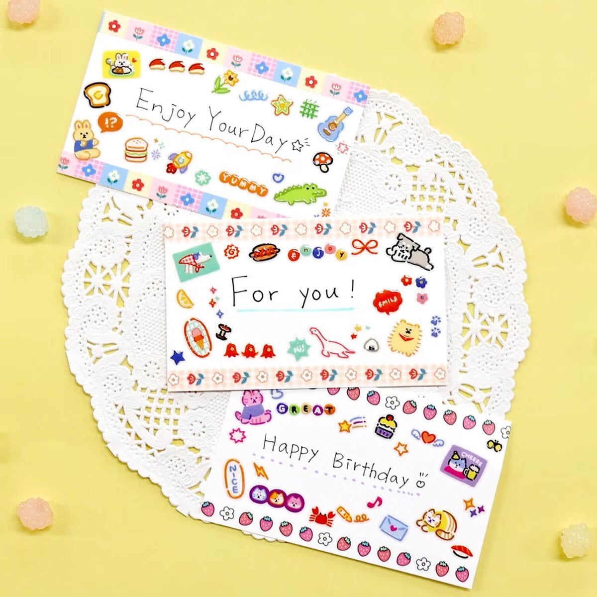 Mind Wave Happy Happy Sticker Sheet – Cat