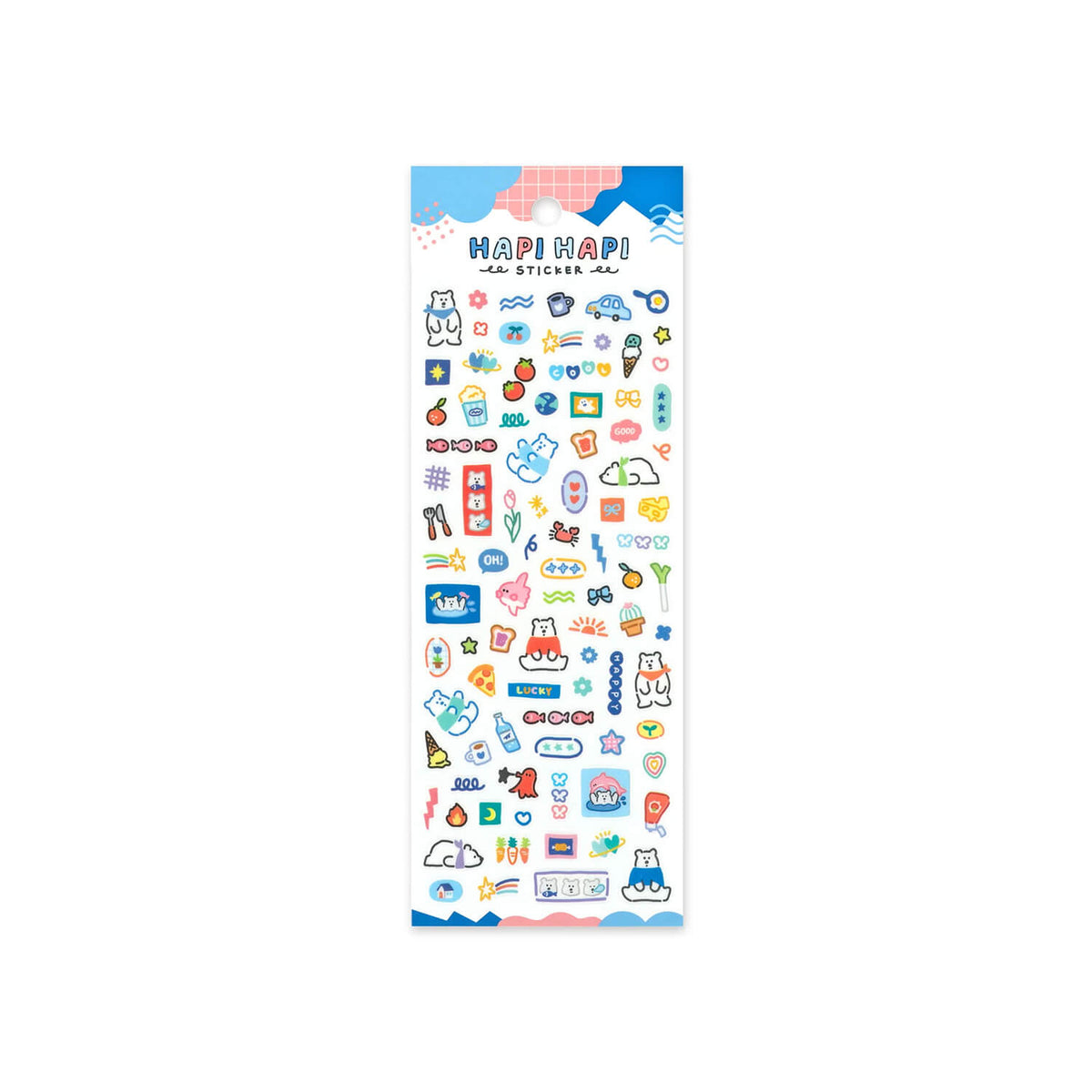 Mind Wave Happy Happy Sticker Sheet – Polar Bear