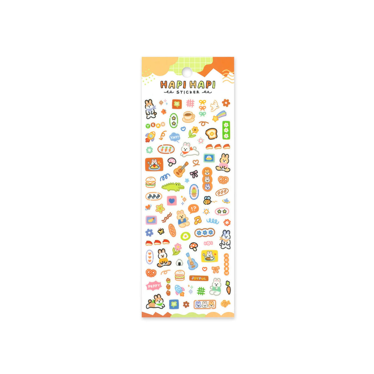 Mind Wave Happy Happy Sticker Sheet – Rabbit