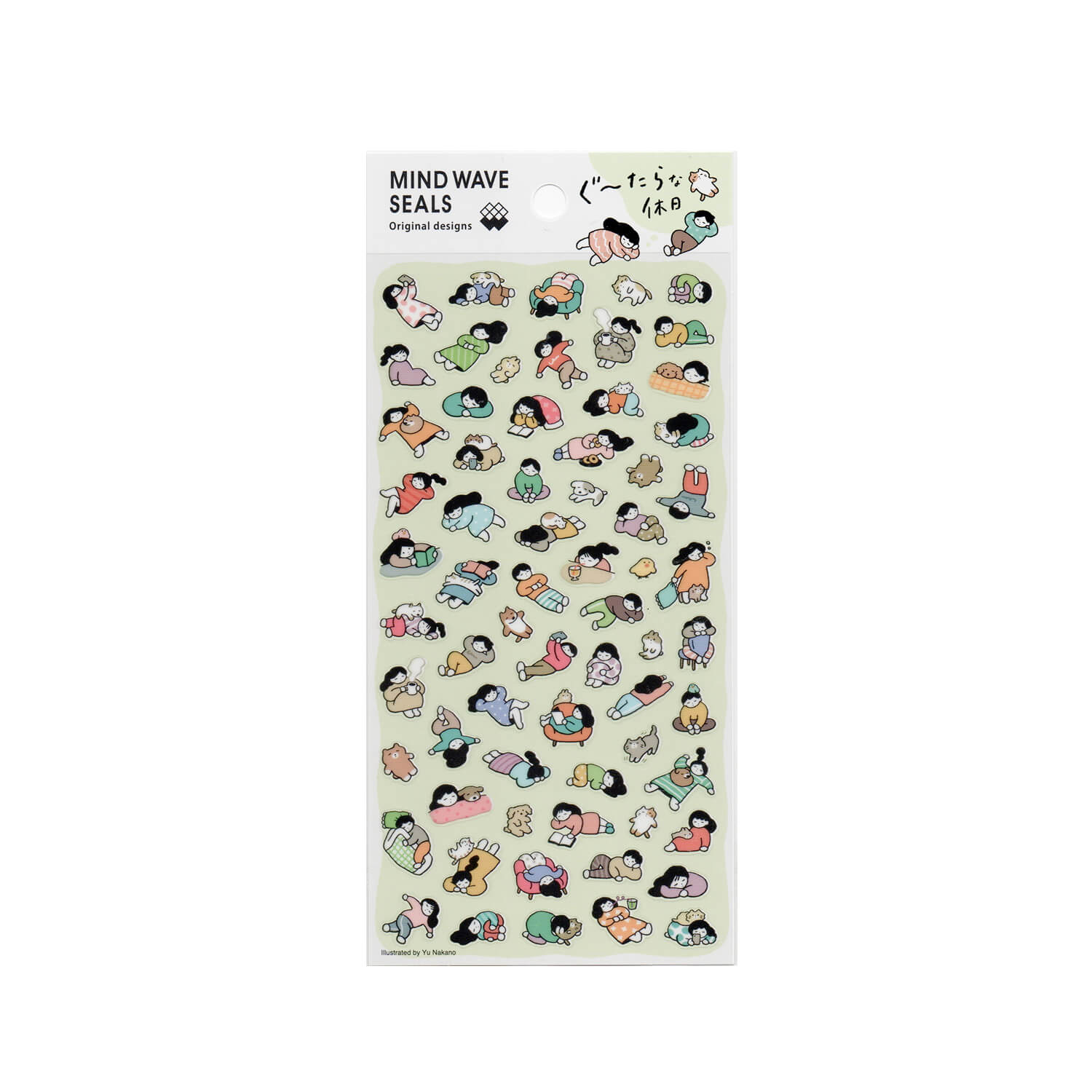 Mind Wave MW Seal Sticker Sheet – Lazy Holiday – Nagi