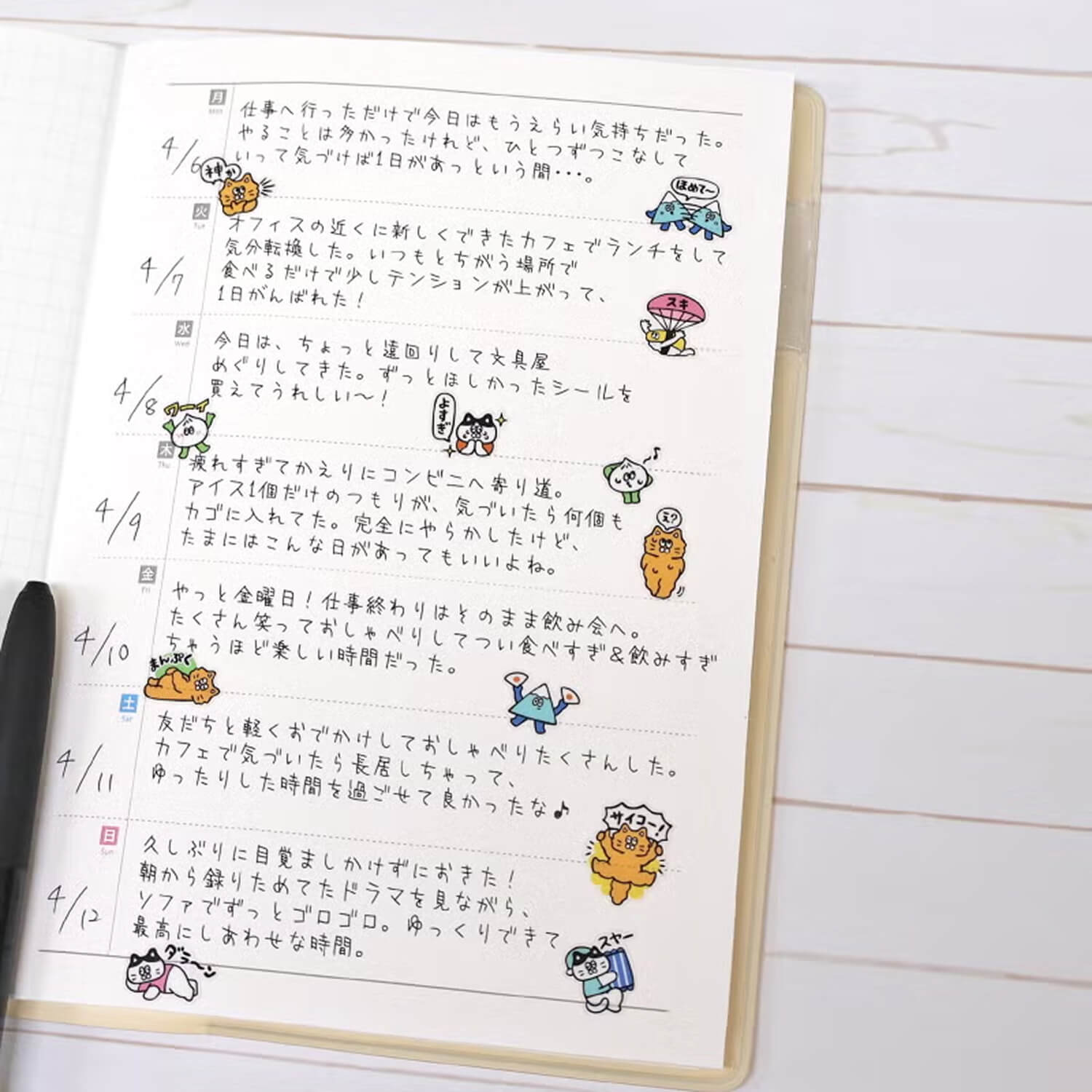 Mind Wave More Hitokoto Sticker Sheet - Cats