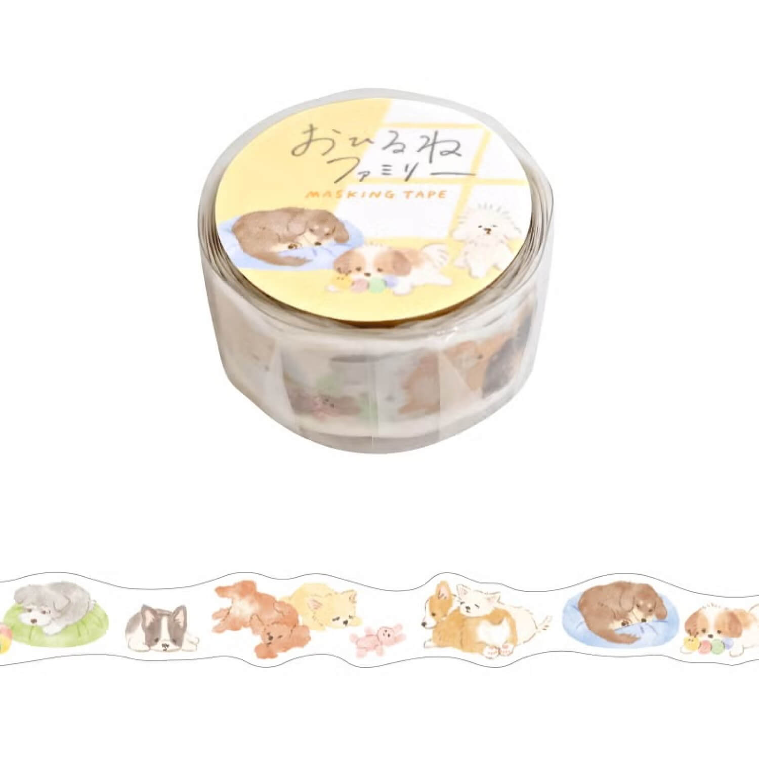 Mind Wave Naptime Family Die-Cut Masking Tape - Inukai Family
