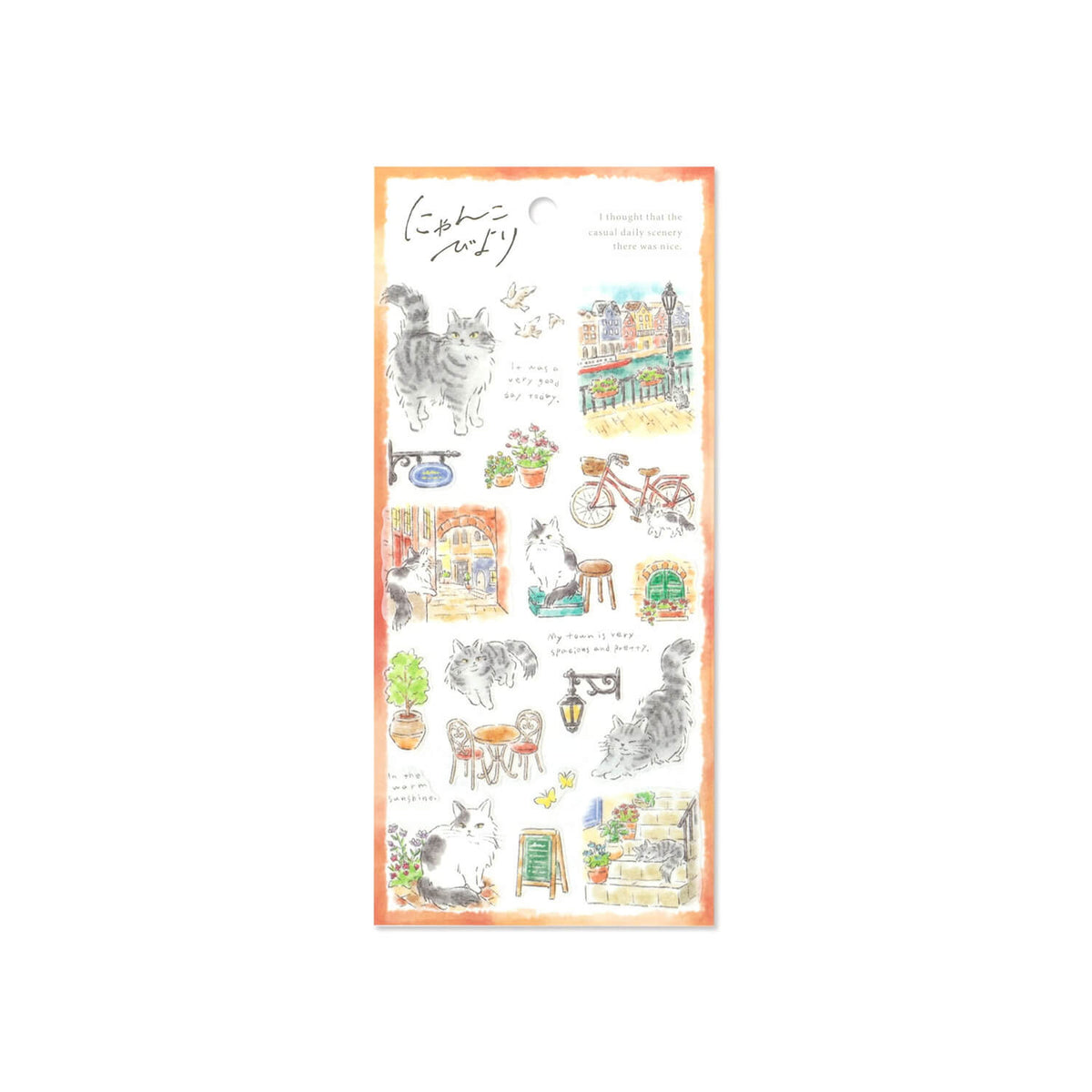 Mind Wave Nyanko Biyori Sticker Sheet – Street Corner