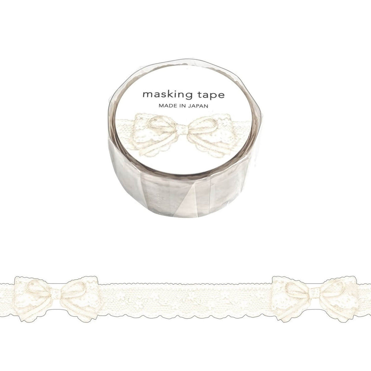 Mind Wave Ribbon Die-Cut Masking Tape – Lace White
