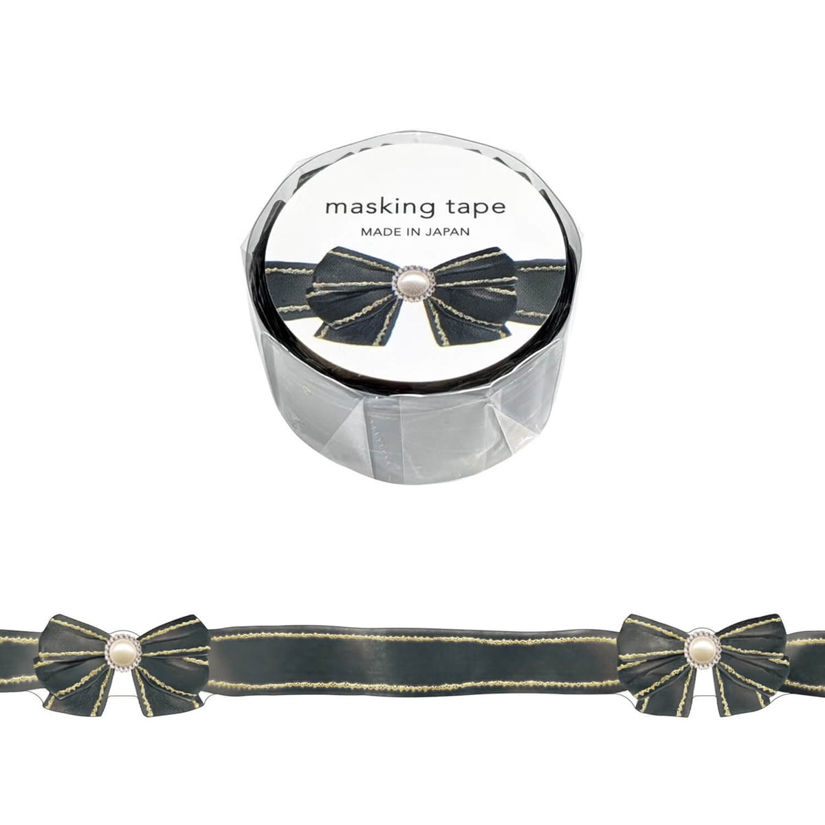 Mind Wave Ribbon Die-Cut Masking Tape – Velvet Black