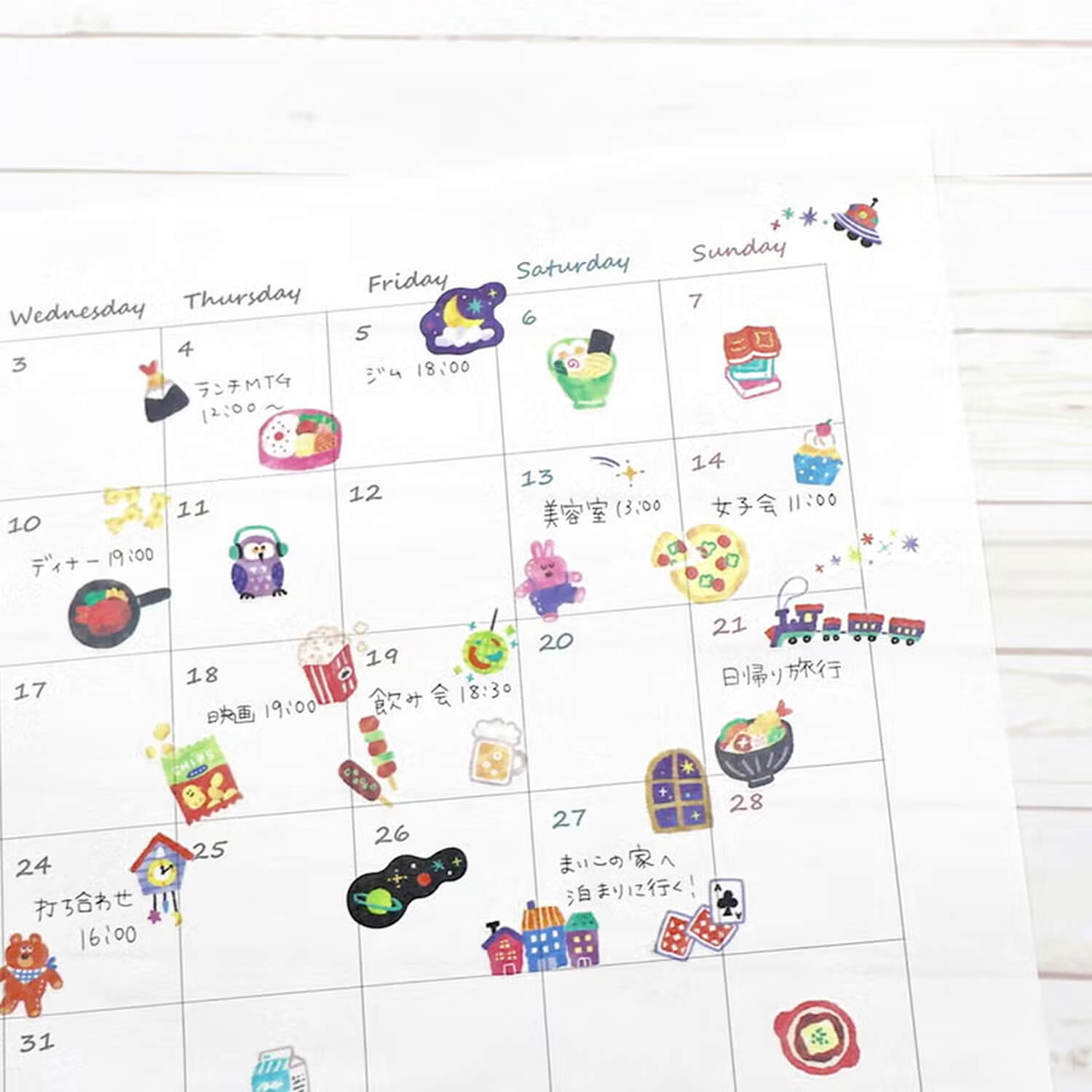 Mind Wave Vivid Color Sticker Sheet - Food