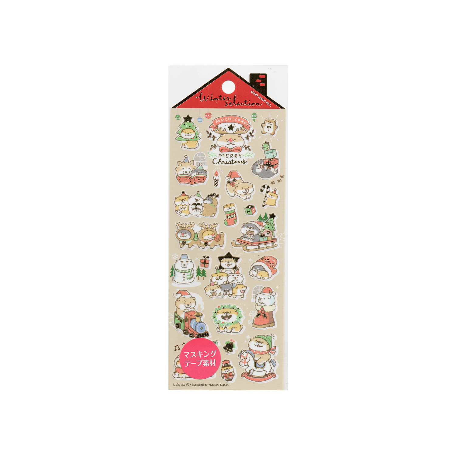 Mind Wave Winter Selection Sticker Sheet – Shibanban Mochi Christmas – Nagi