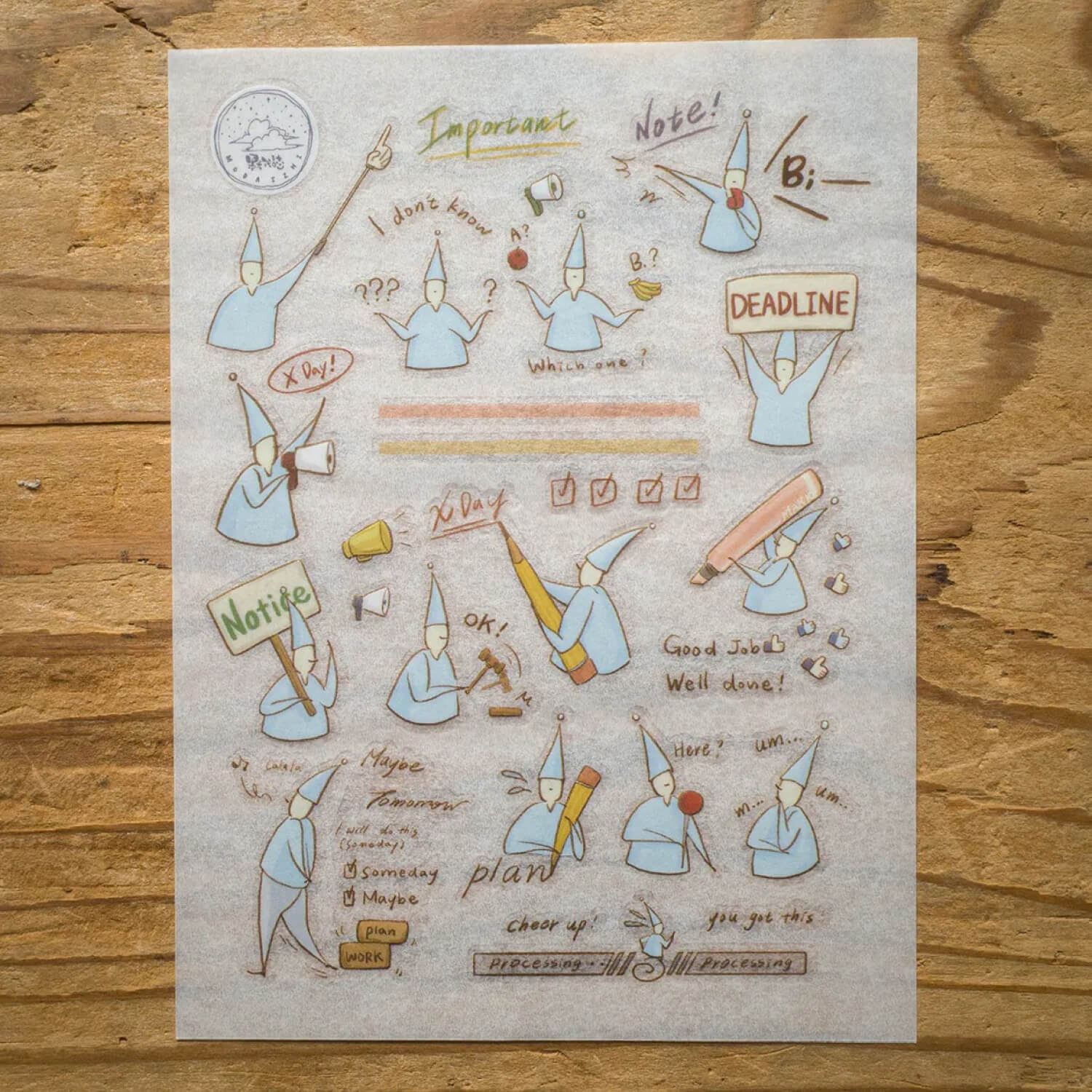 Modaizhi Print-On Stickers – Task Reminder Series