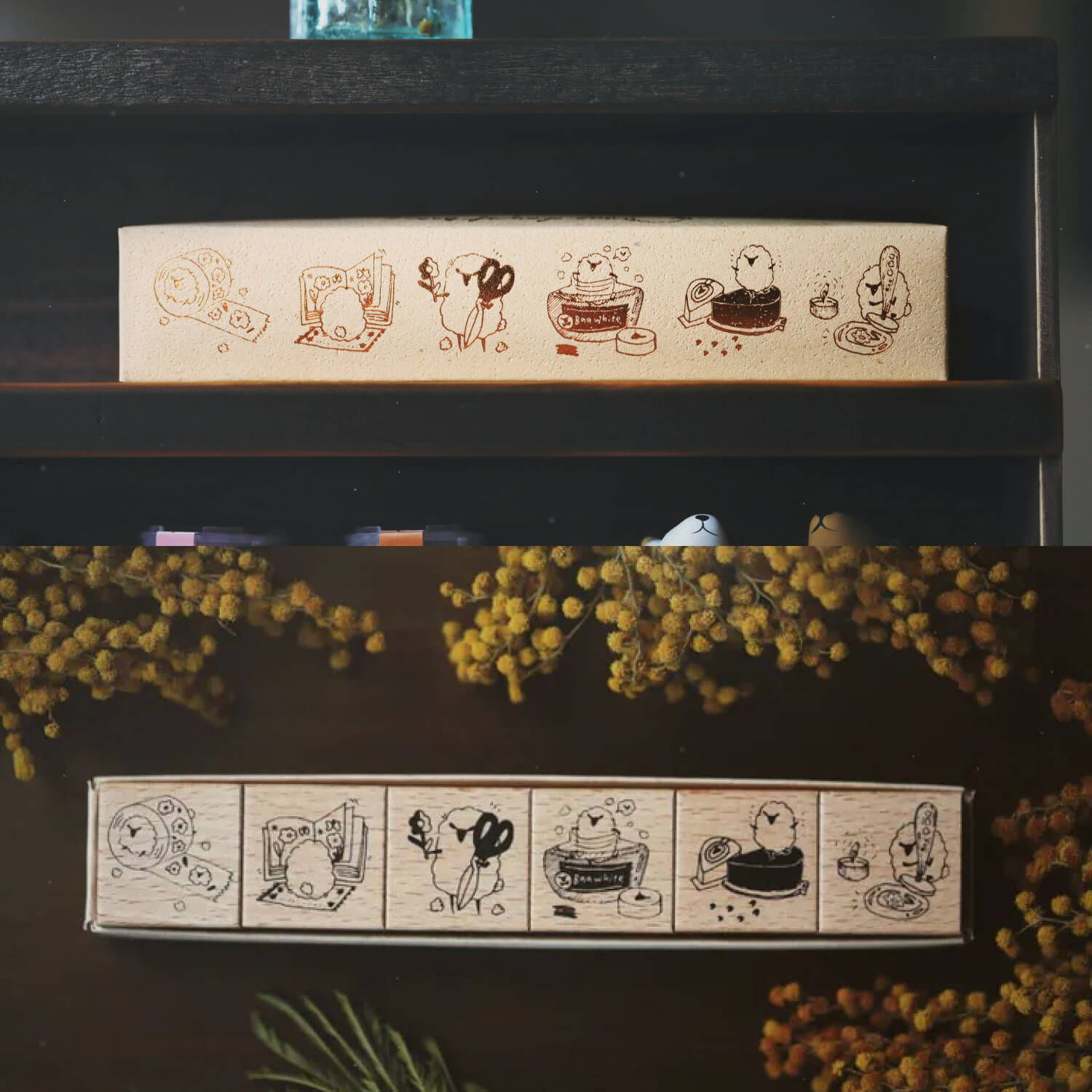 Modaizhi Stamp Set – Stationery Sheep