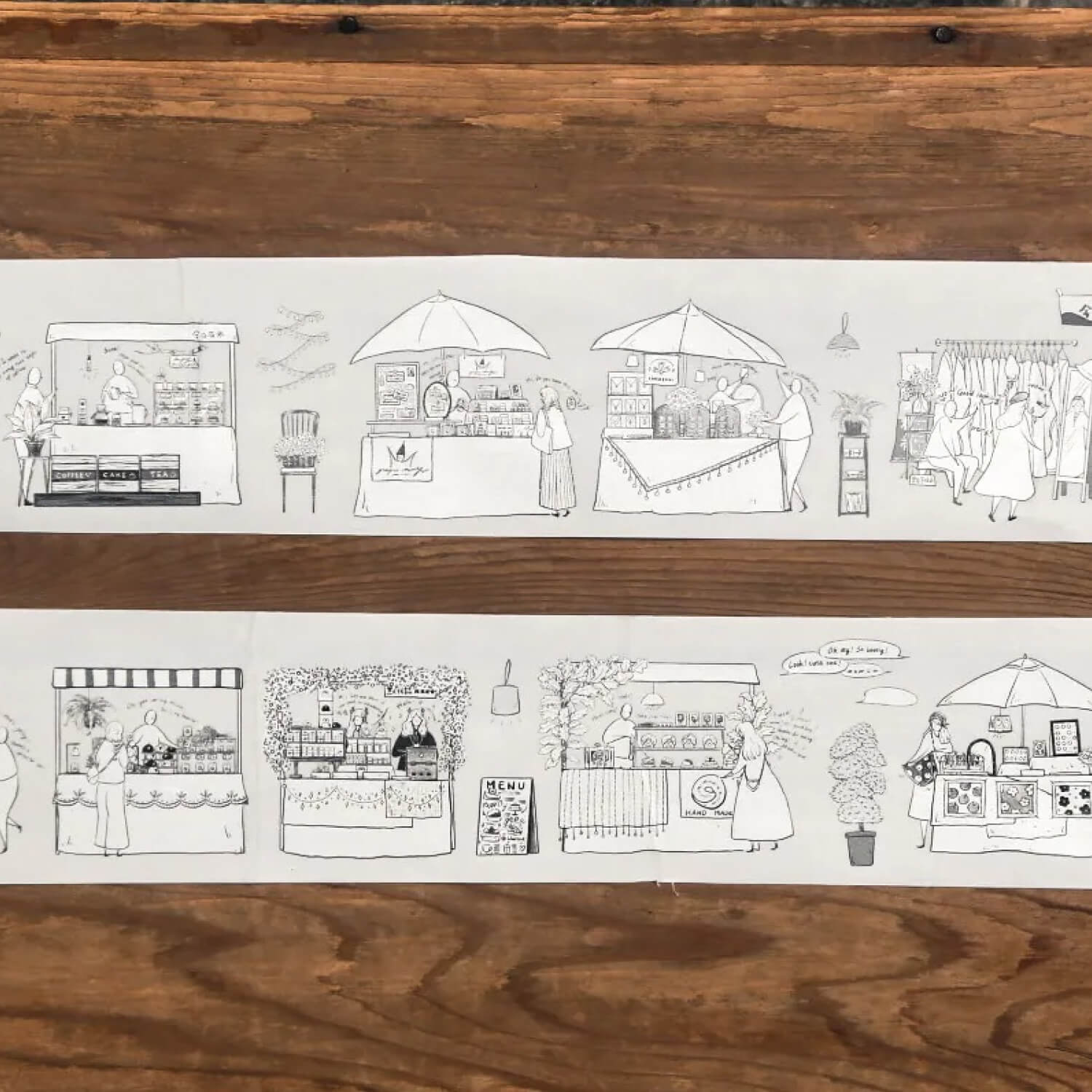 Modaizhi Washi Tape – Market Diary